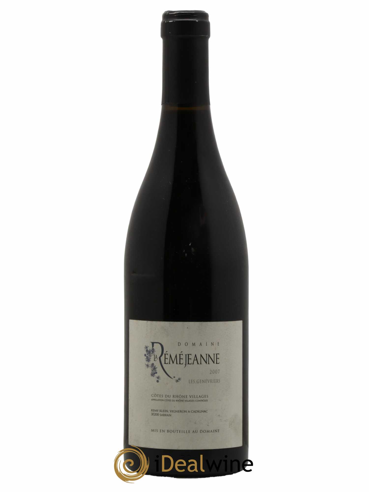 Côtes-du-Rhône Genevriers Remejeanne (sans prix de réserve) 2007 - Lot de 1 bouteille - 0