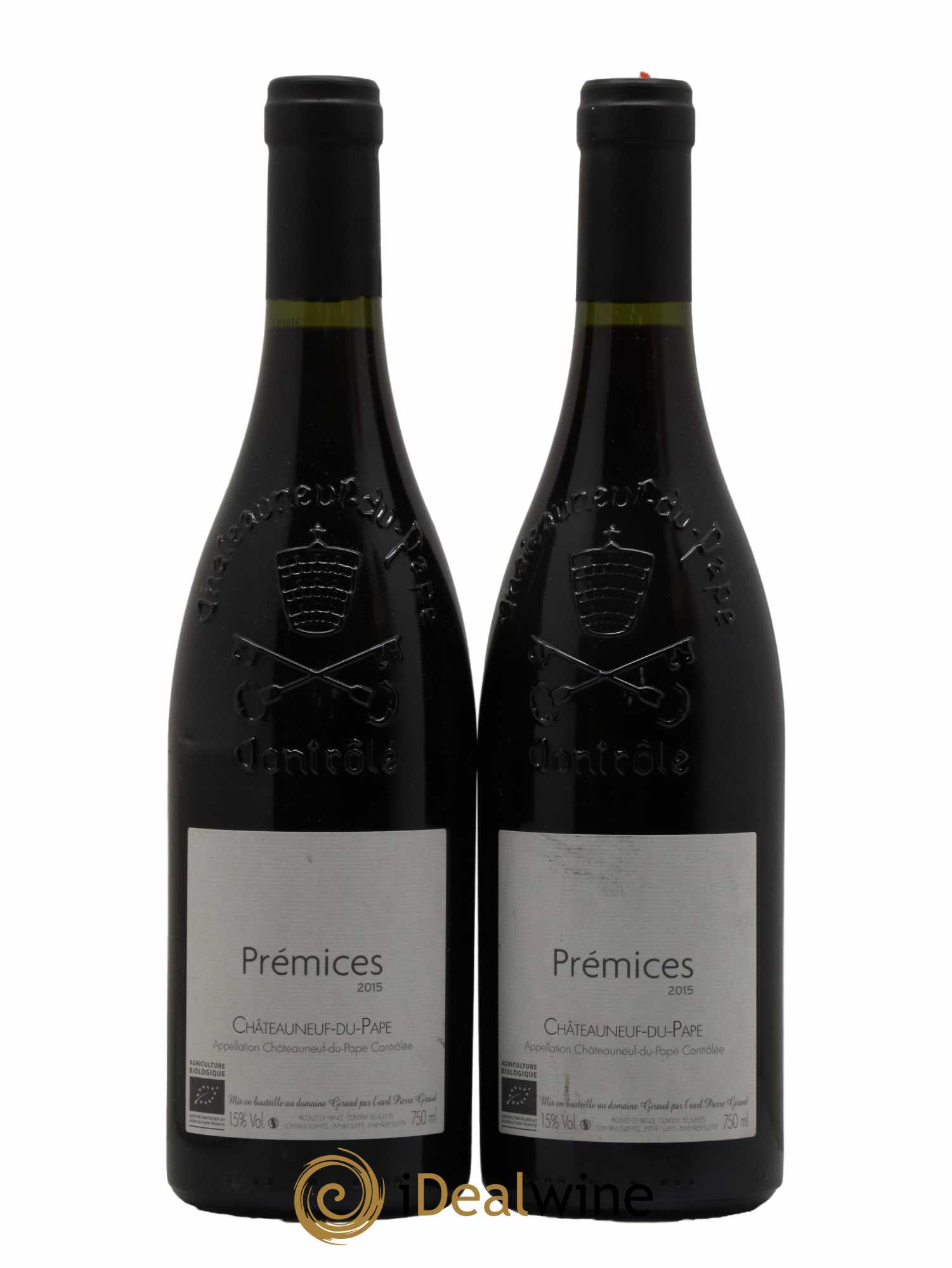 Châteauneuf-du-Pape Prémices Giraud (Domaine) 2015 - Lot de 2 bouteilles - 0