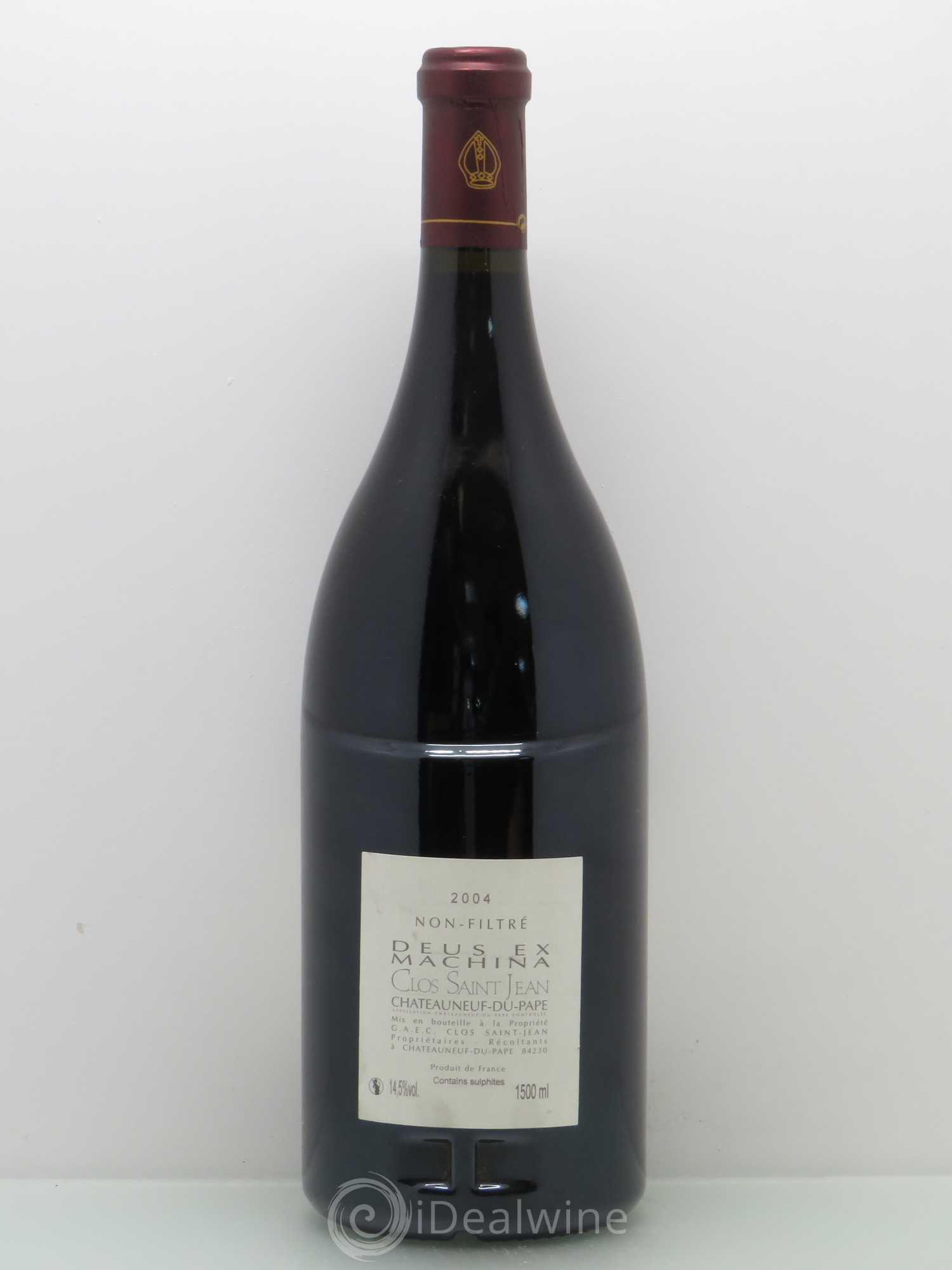 Châteauneuf-du-Pape Clos Saint-Jean Deus Ex Machina Pascal et Vincent Maurel 2004 - Lot de 1 magnum - 1