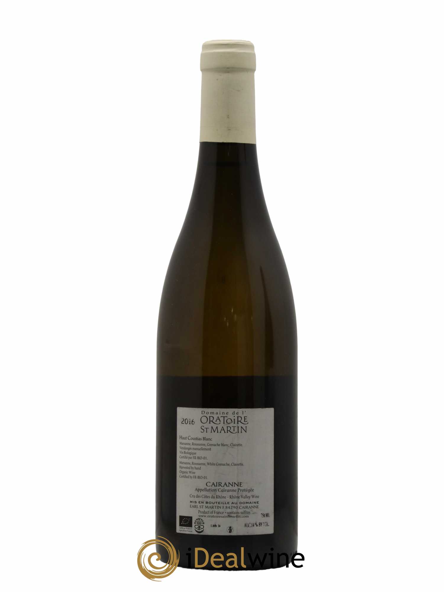 Cairanne Haut-Coustias Oratoire Saint-Martin - Frédéric et François Alary (sans prix de réserve) 2016 - Lot de 1 bouteille - 1