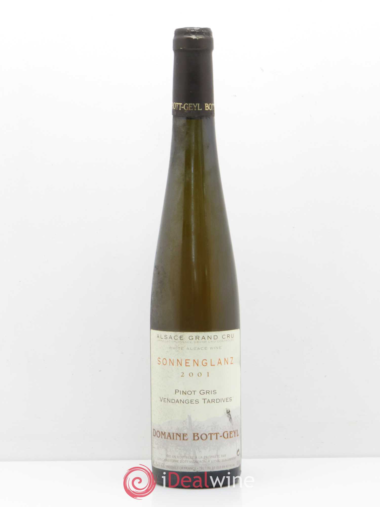 Alsace Pinot Gris Grand Cru Sonnenglanz Vendanges Tardives Bott-Geyl (Domaine) 2001 - Lotto di 1 bottiglia - 0