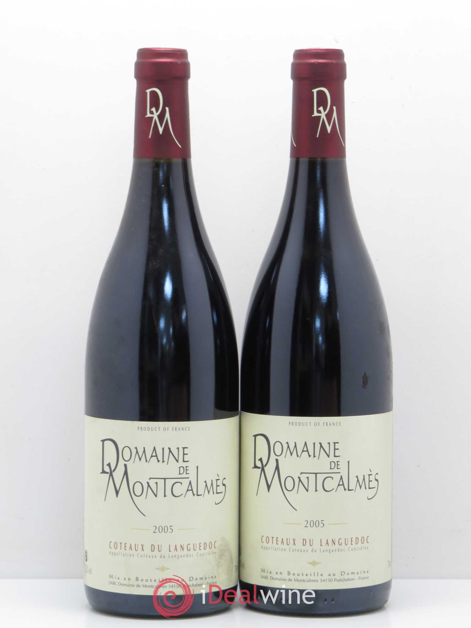 Terrasses du Larzac Domaine de Montcalmès Frédéric Pourtalié 2005 - Lot de 2 bouteilles - 0