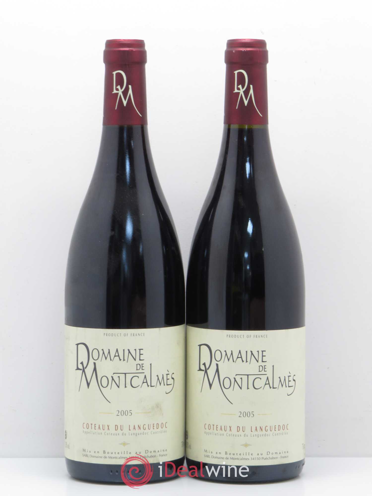 Terrasses du Larzac Domaine de Montcalmès Frédéric Pourtalié 2005 - Lot de 2 bouteilles - 0