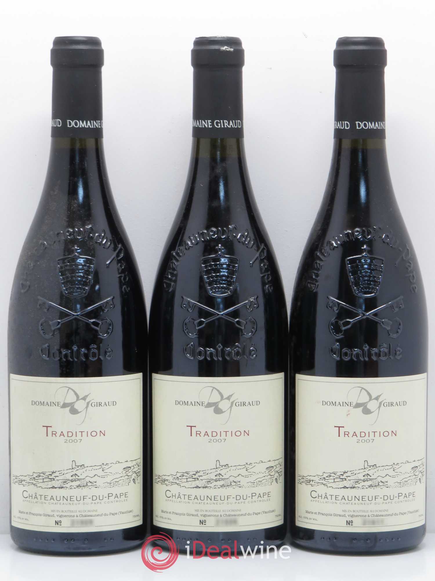 Châteauneuf-du-Pape Tradition Giraud (Domaine) 2007 - Lot de 3 bouteilles - 0