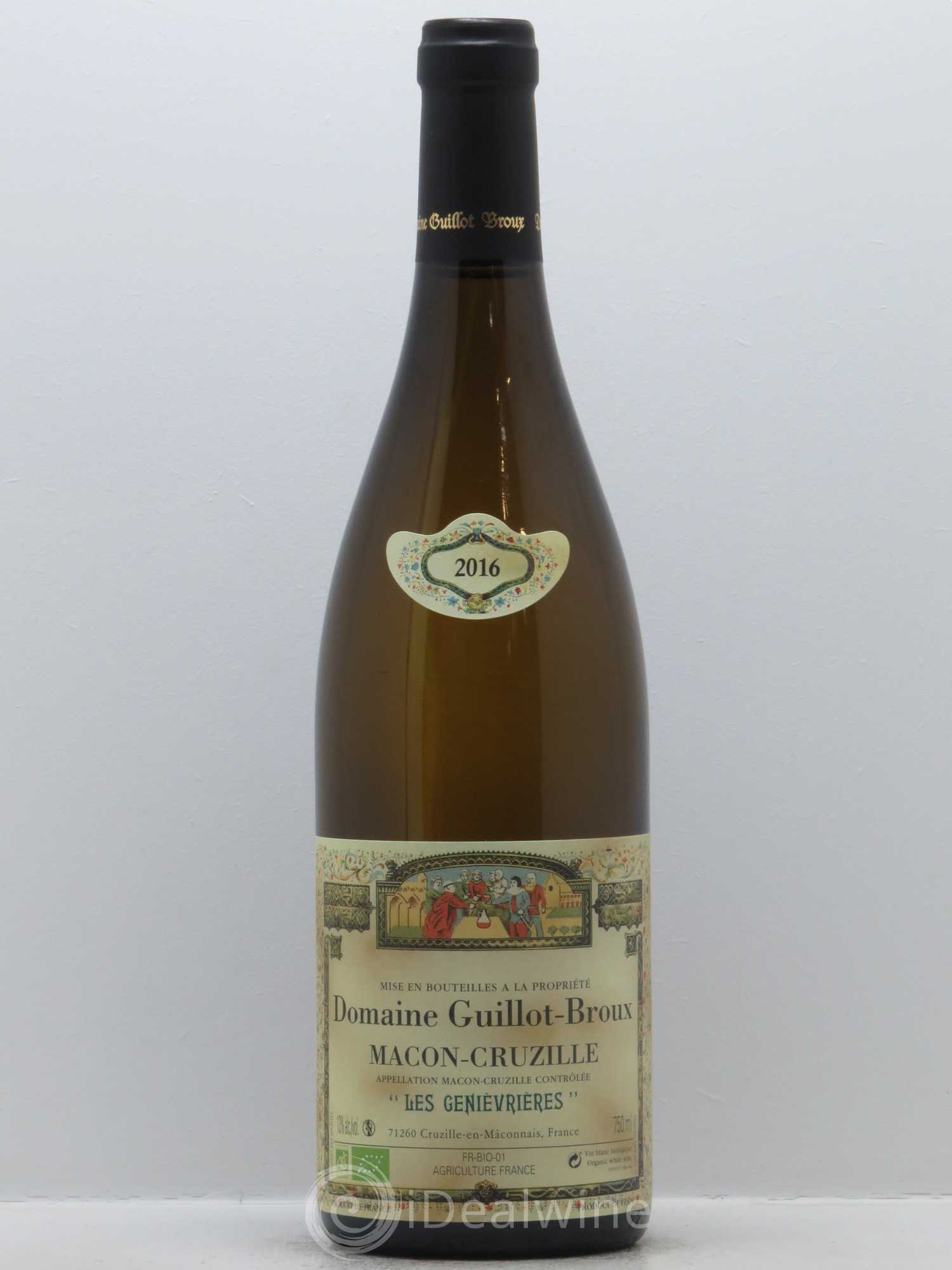 Mâcon-Cruzille Les Genievrières Guillot-Broux (Domaine) 2016 - Lot de 1 bouteille - 0