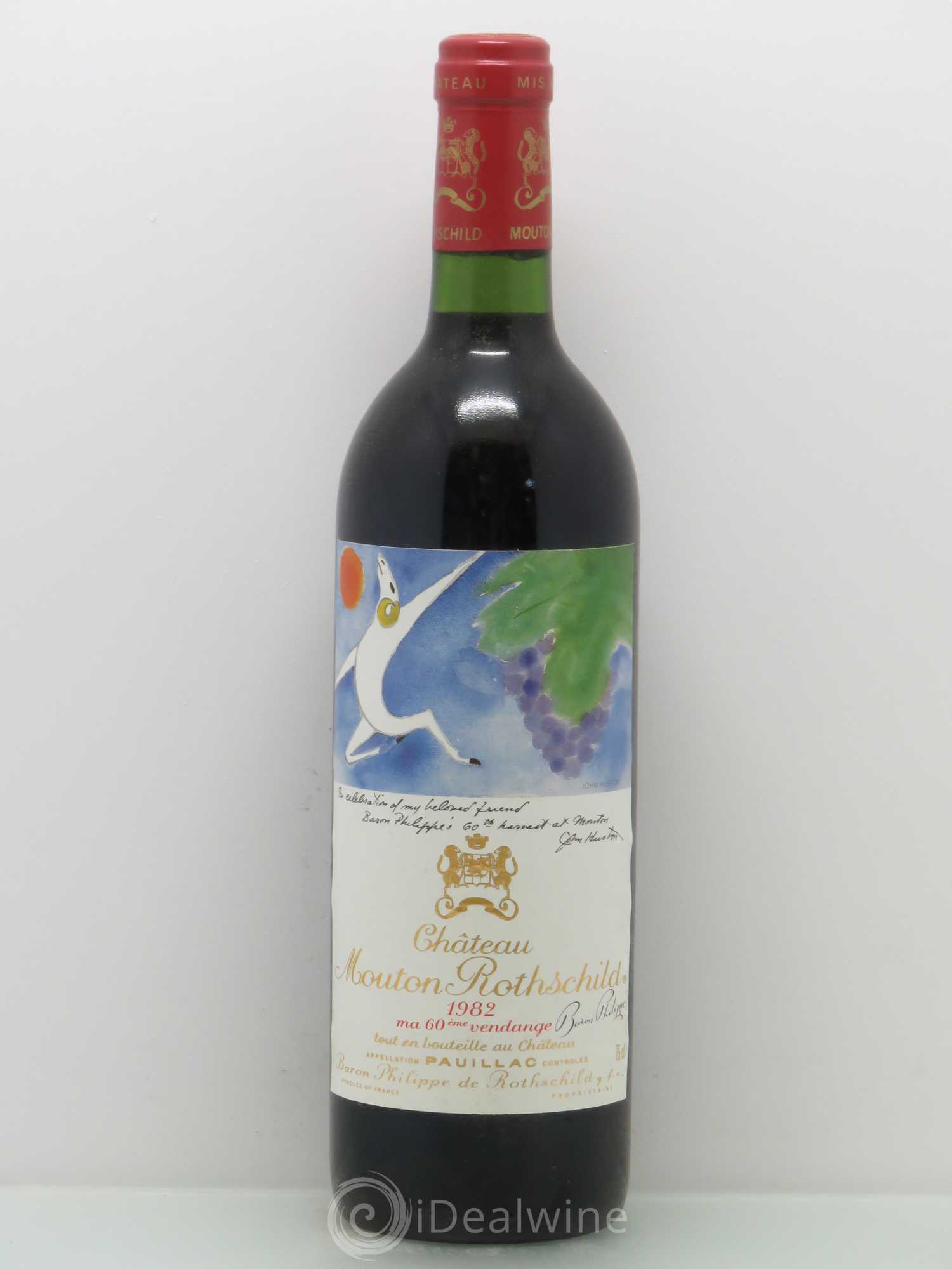 Château Mouton Rothschild 1er Grand Cru Classé 1982 - Lot de 6 bouteilles - 1