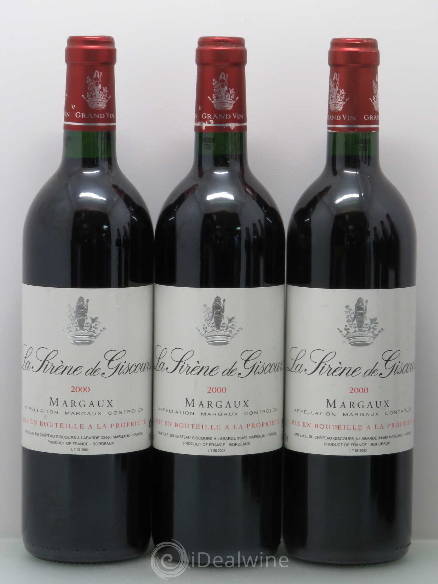 La Sirène de Giscours 2000 - Lot de 6 bouteilles - 1