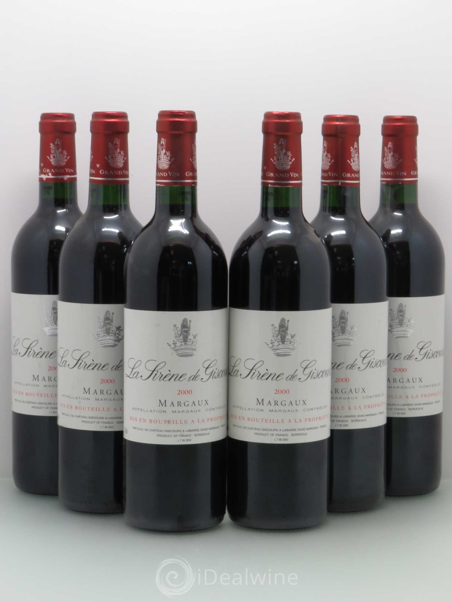 La Sirène de Giscours 2000 - Lot de 6 bouteilles - 0