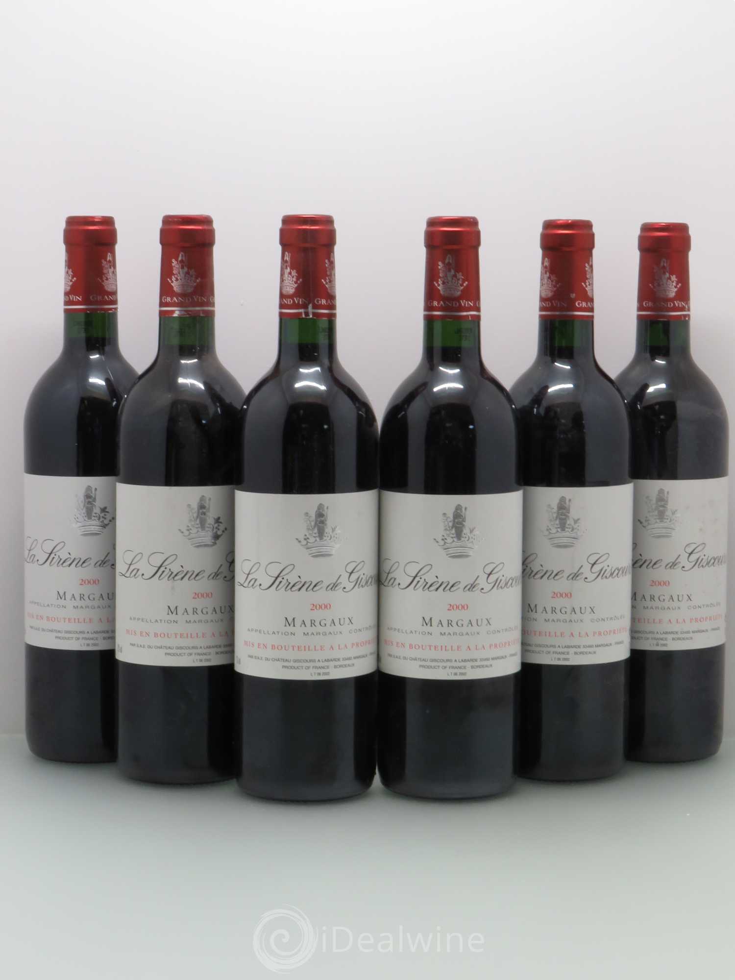 La Sirène de Giscours 2000 - Lot de 6 bouteilles - 0