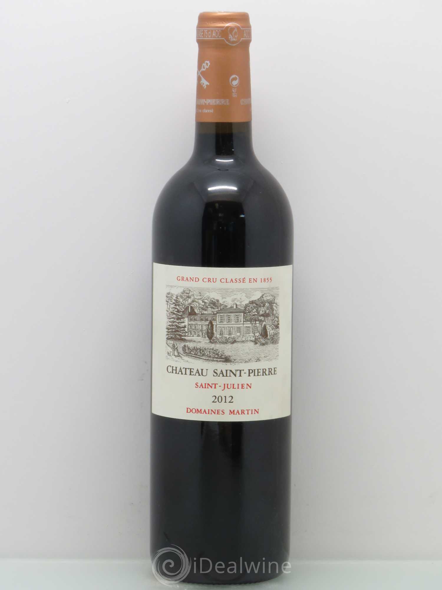 Château Saint-Pierre 4ème Grand Cru Classé 2012 - Lot de 1 bouteille - 0