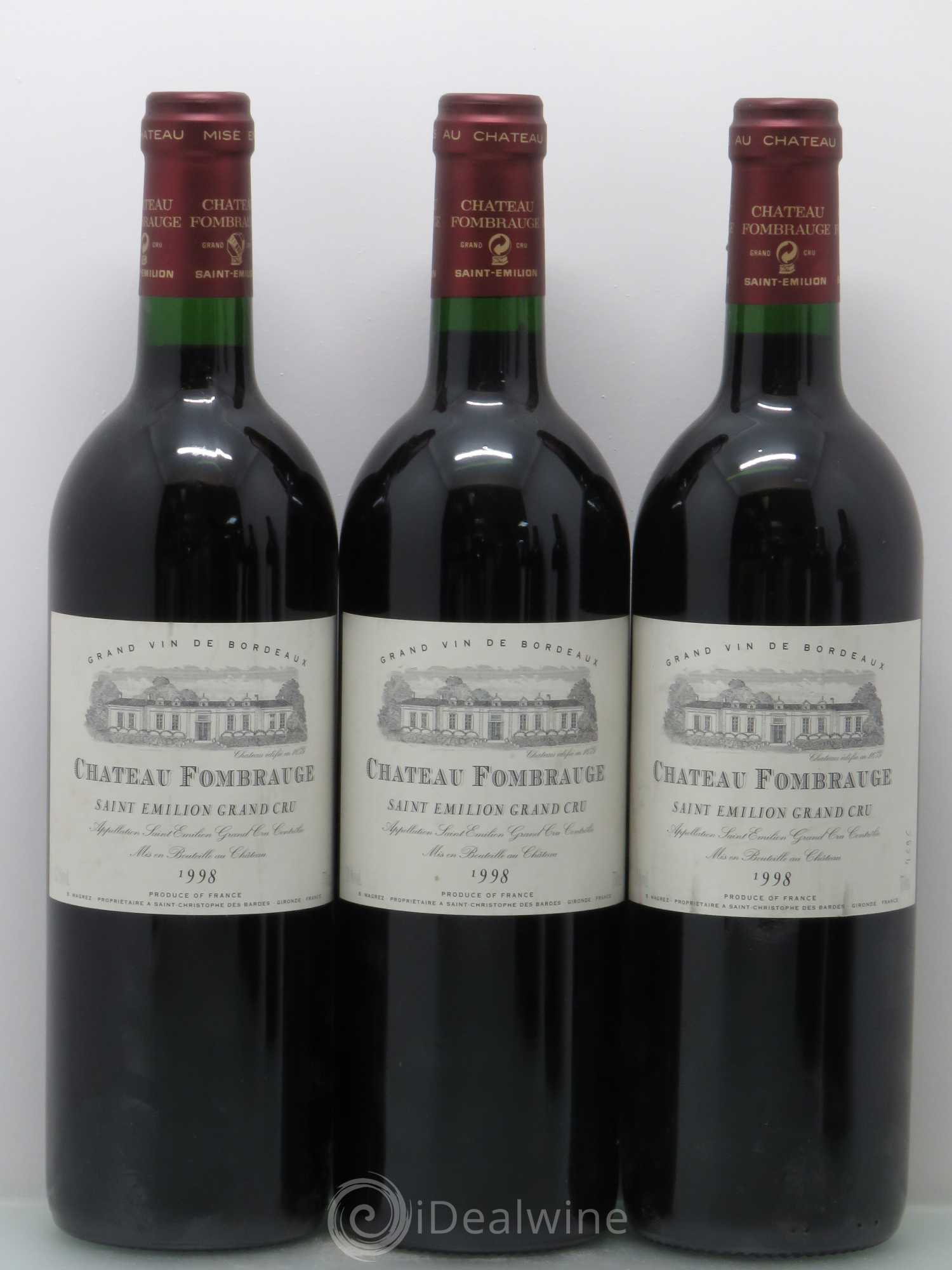 Château Fombrauge Grand Cru Classé 1998 - Lot de 6 bouteilles - 1