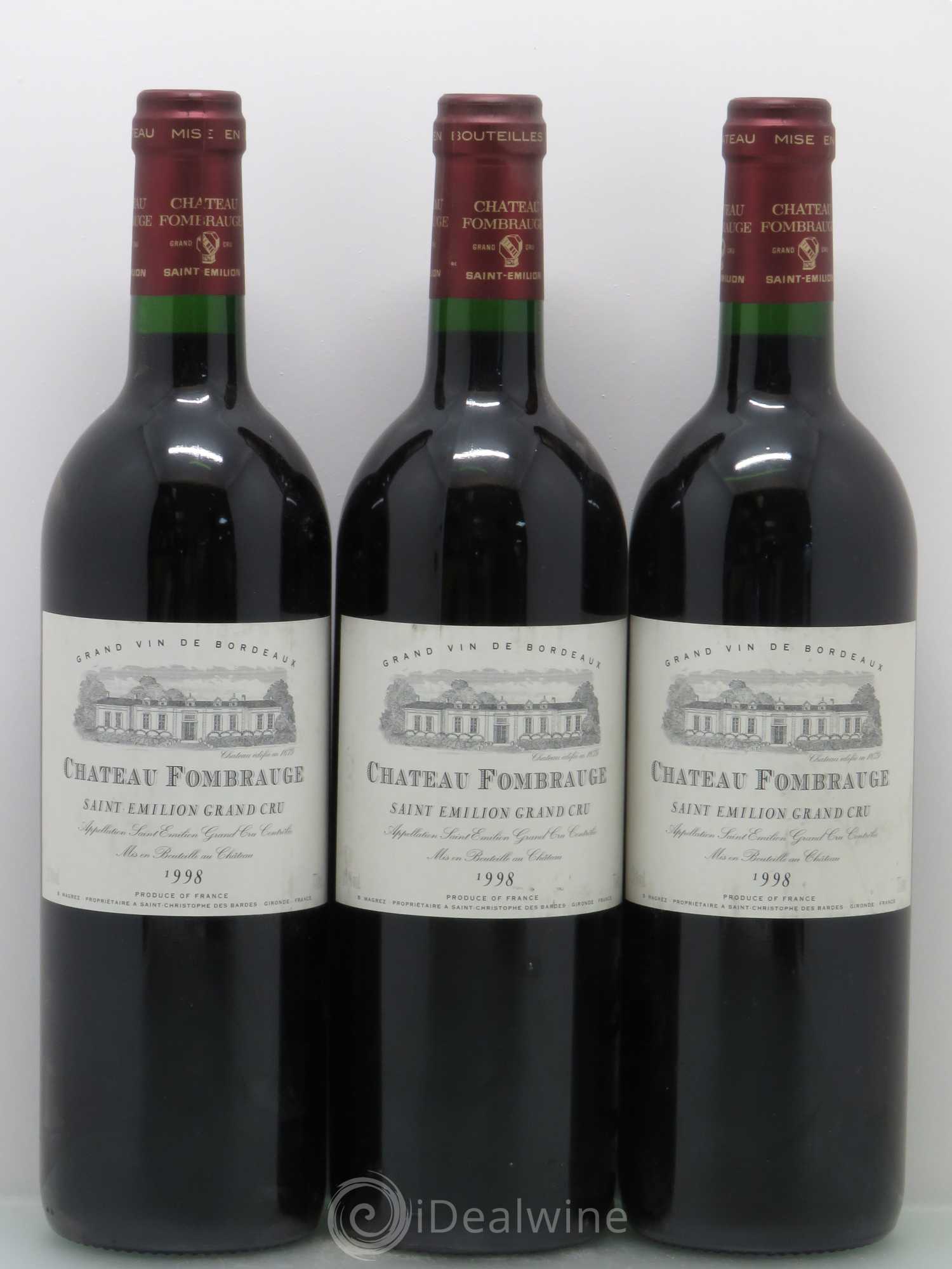 Château Fombrauge Grand Cru Classé 1998 - Lot de 6 bouteilles - 2