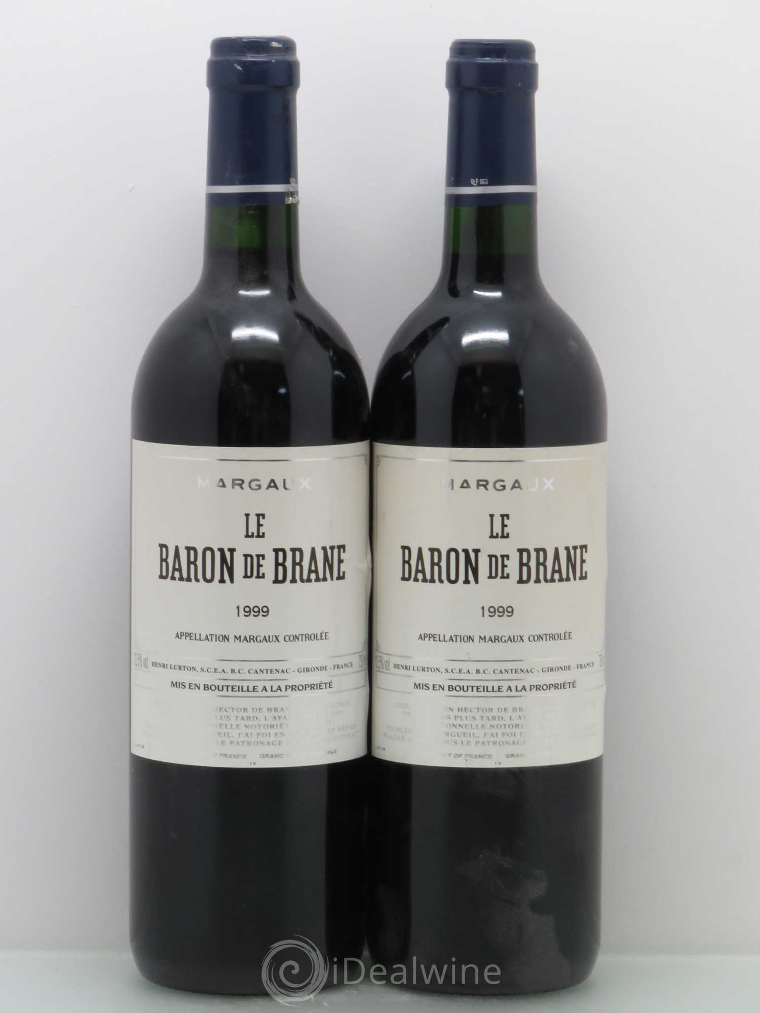 Baron de Brane Second Vin 1999 - Lot de 2 bouteilles - 0