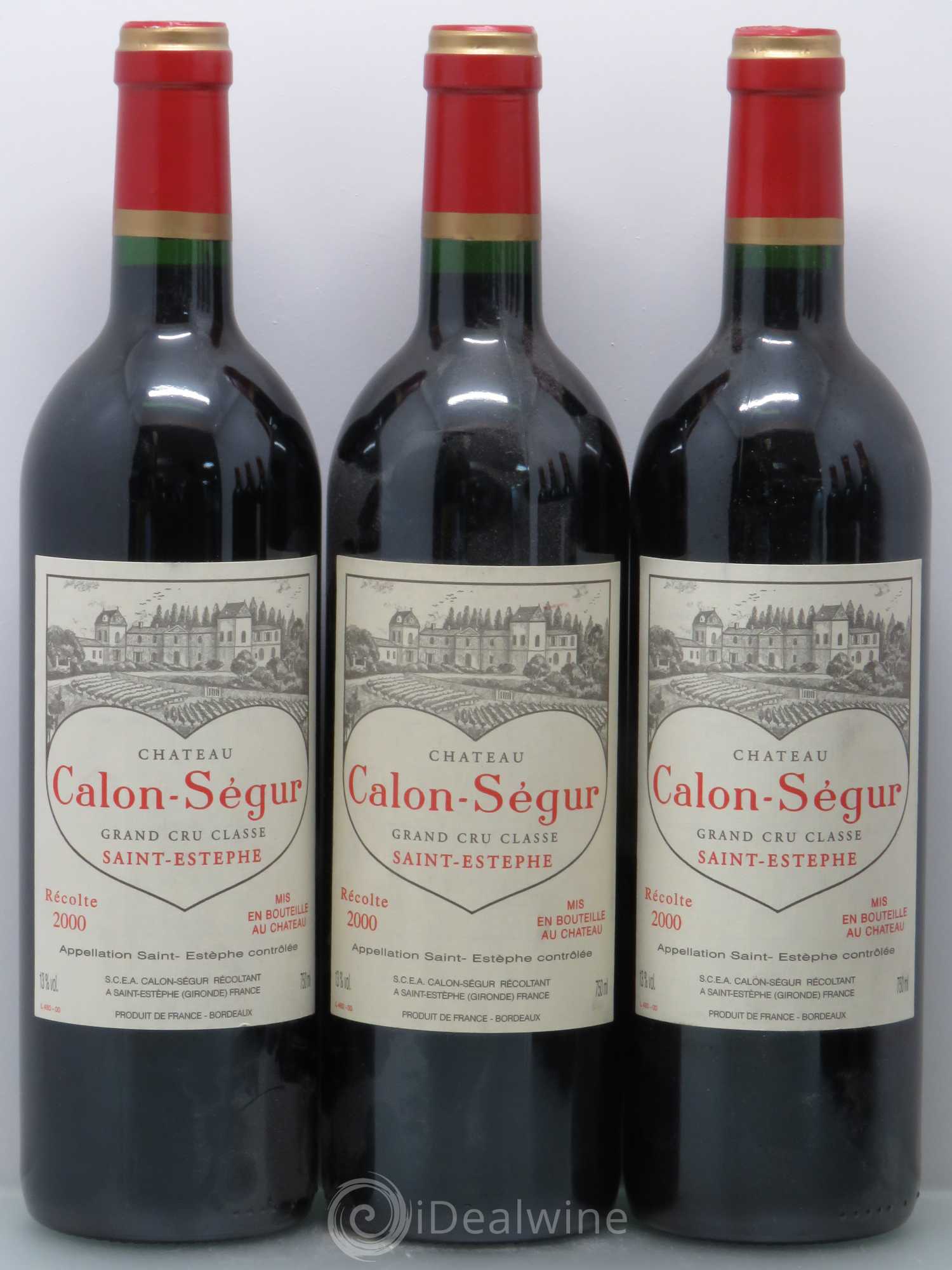 Château Calon Ségur 3ème Grand Cru Classé 2000 - Lot de 12 bouteilles - 2