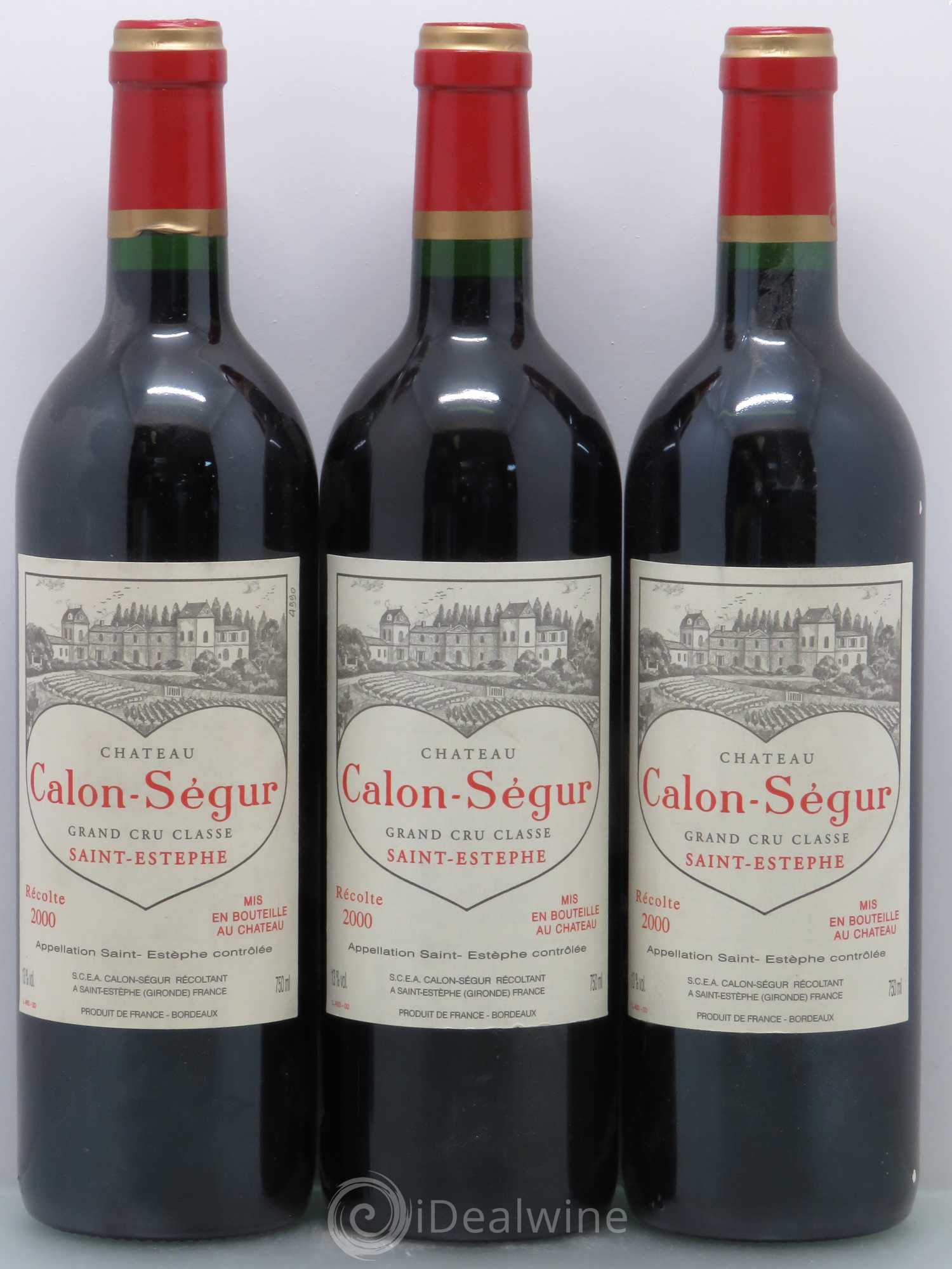Château Calon Ségur 3ème Grand Cru Classé 2000 - Lot de 12 bouteilles - 3