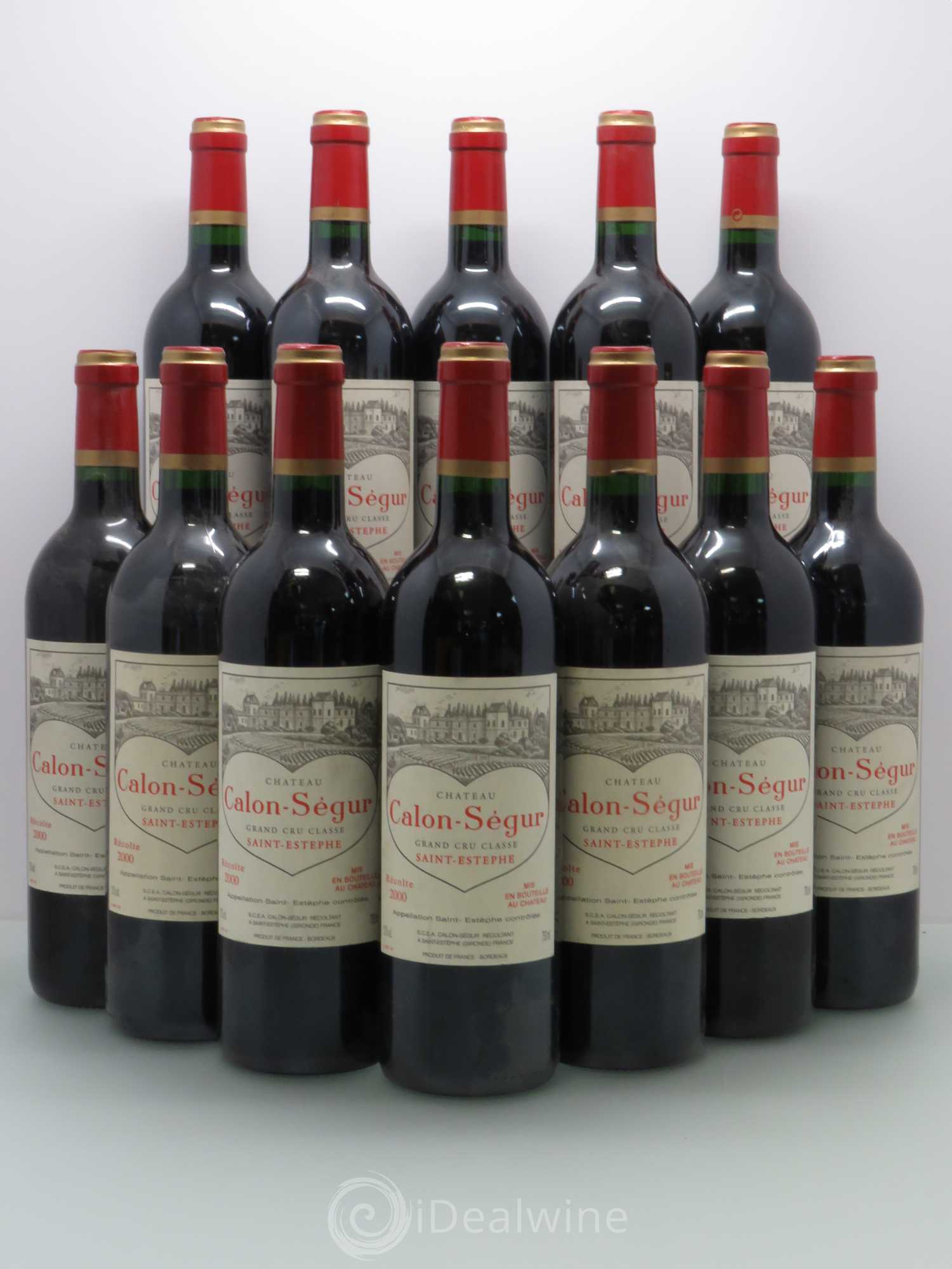 Château Calon Ségur 3ème Grand Cru Classé 2000 - Lot de 12 bouteilles - 0