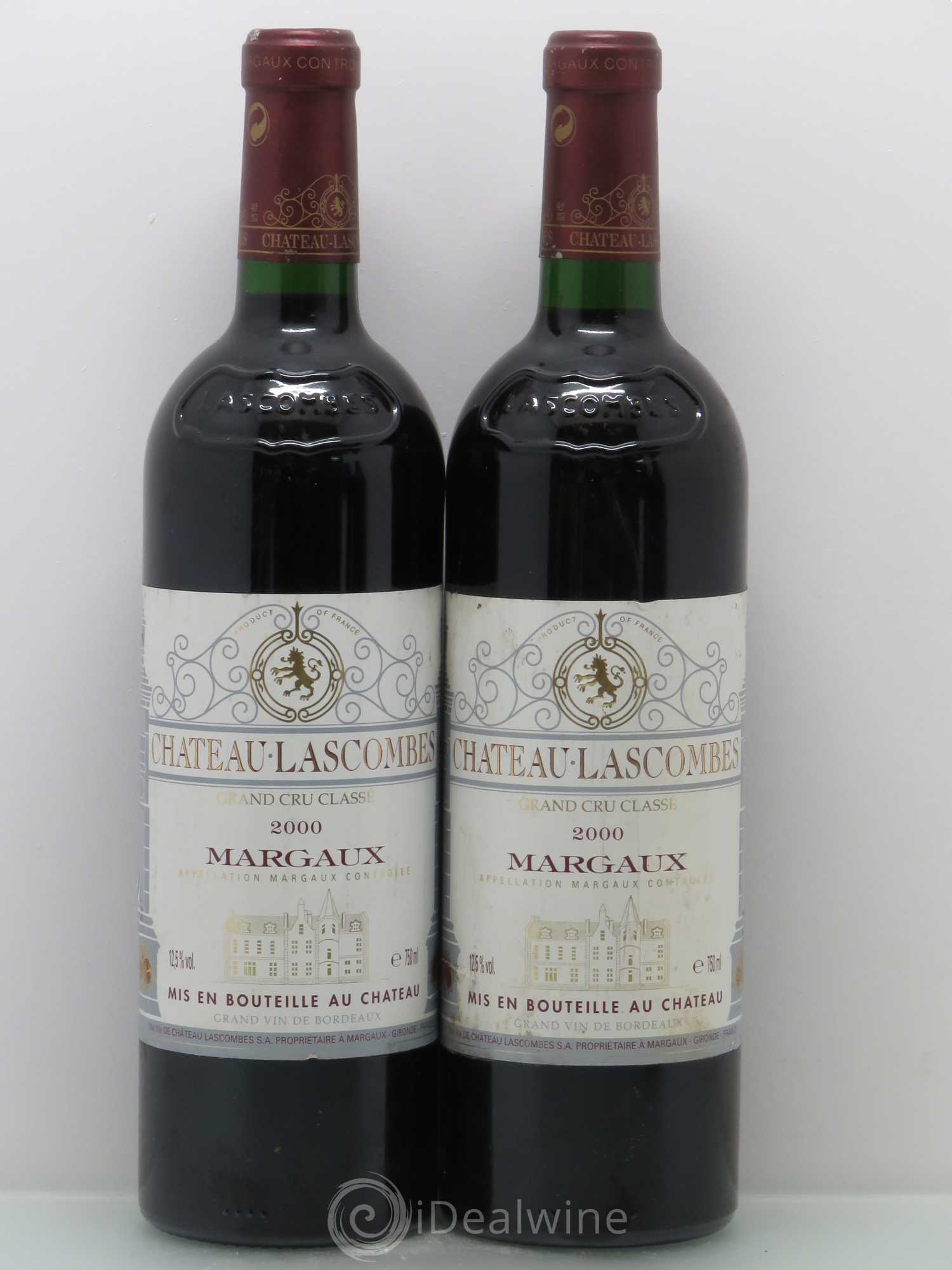 Château Lascombes 2ème Grand Cru Classé 2000 - Lot de 4 bouteilles - 1