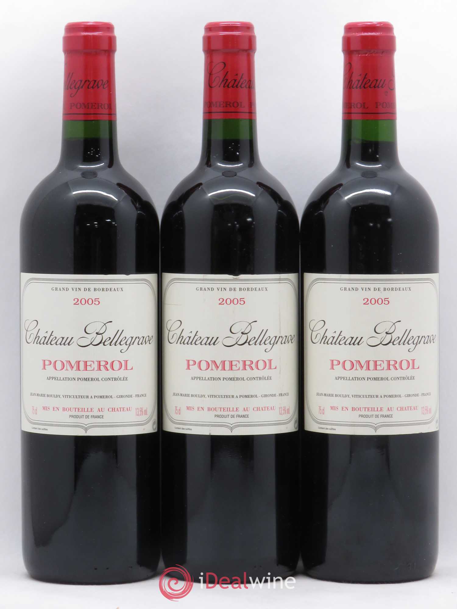 Château Bellegrave 2005 - Lot de 3 bouteilles - 0