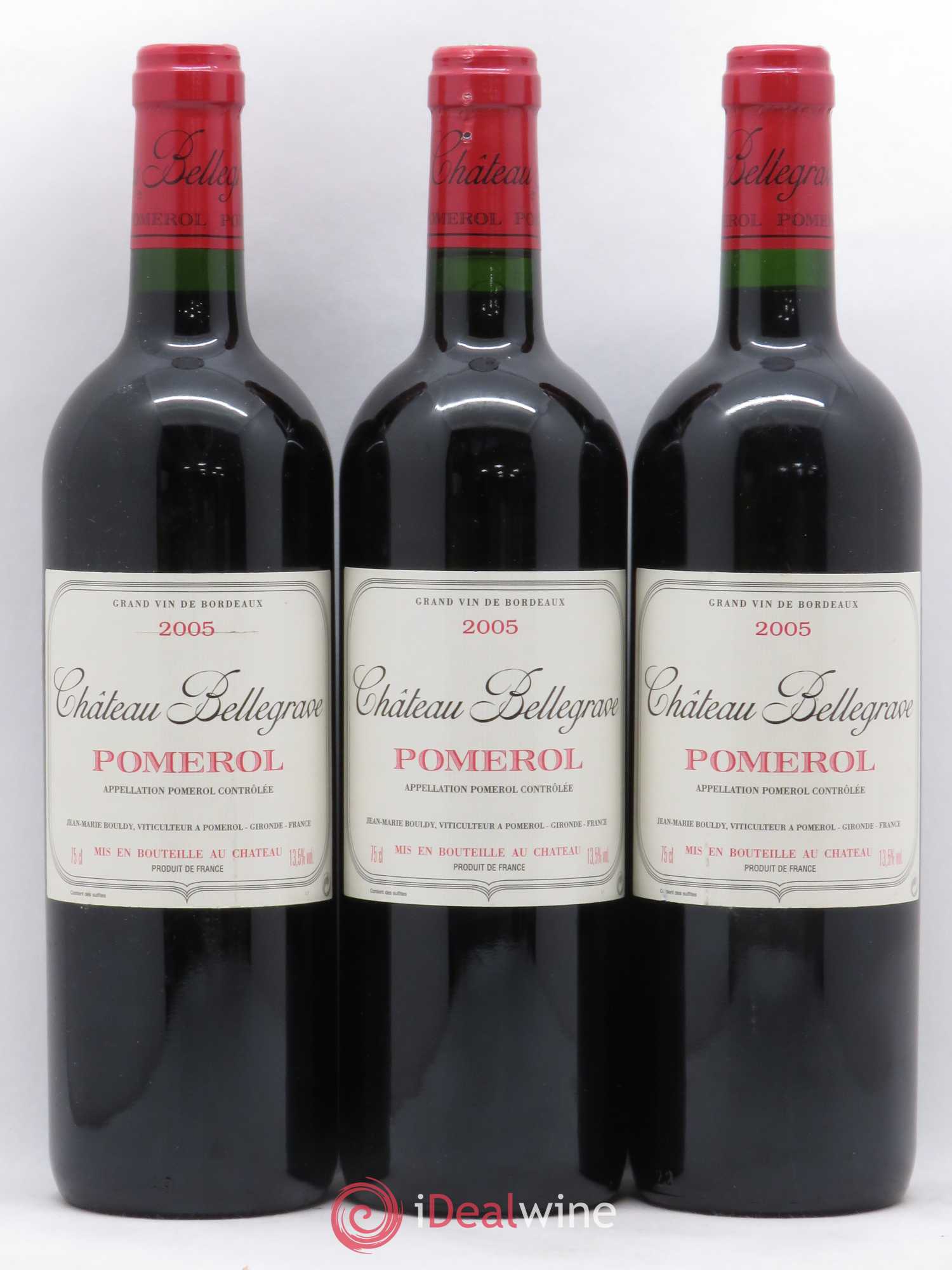 Château Bellegrave 2005 - Lot de 3 bouteilles - 0