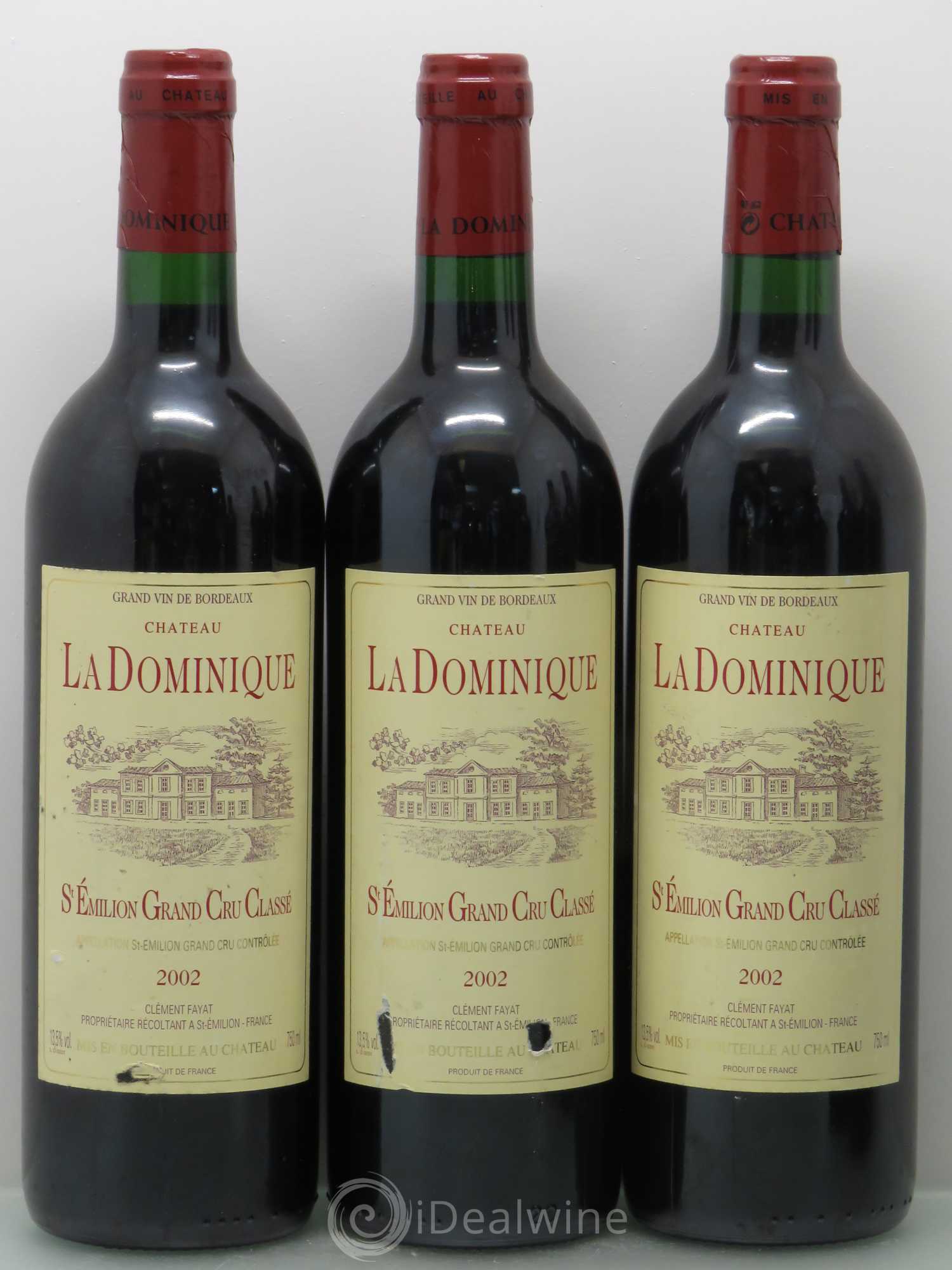 Château la Dominique Grand Cru Classé 2002 - Lot de 6 bouteilles - 1
