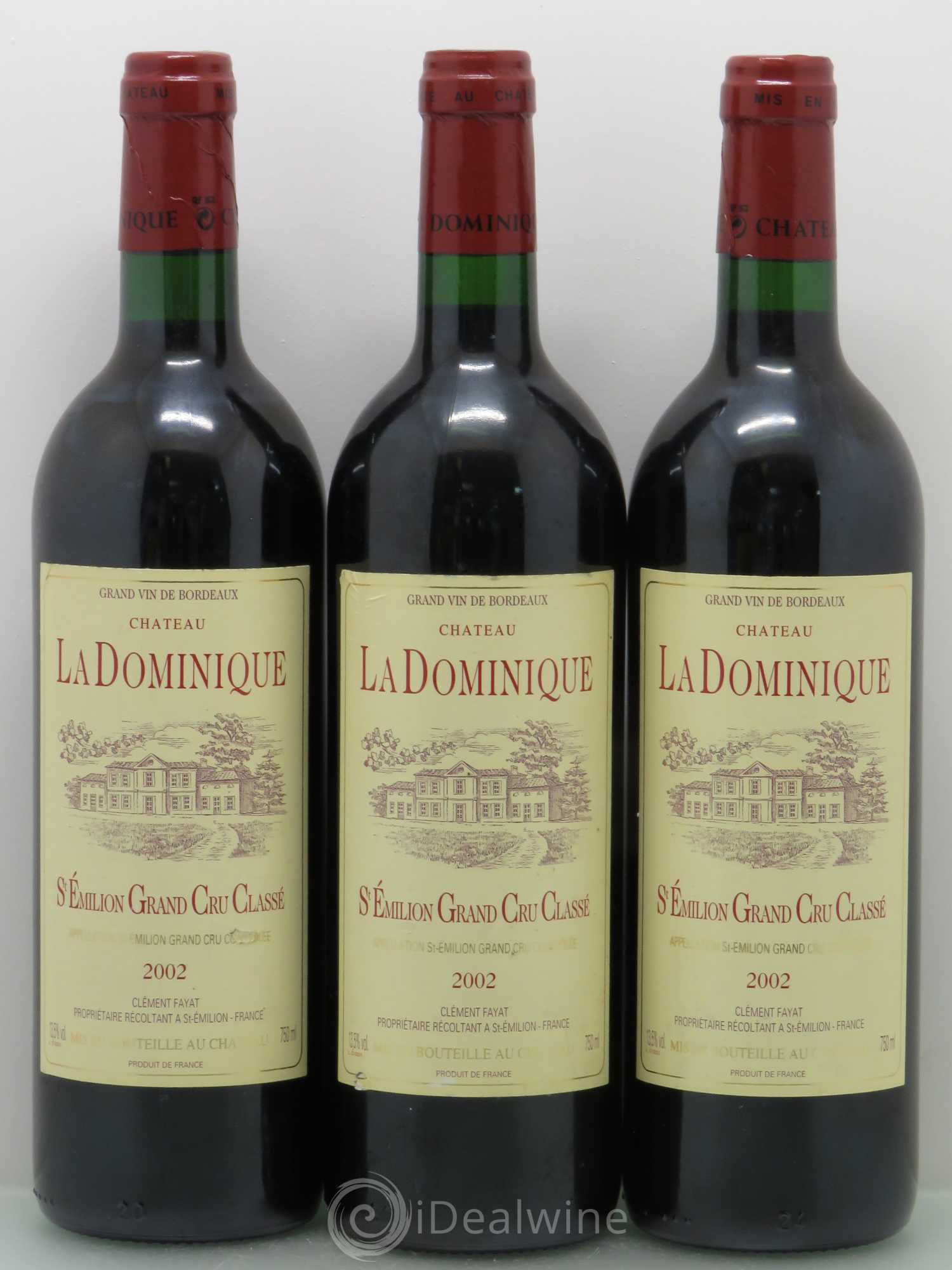 Château la Dominique Grand Cru Classé 2002 - Lot de 6 bouteilles - 2