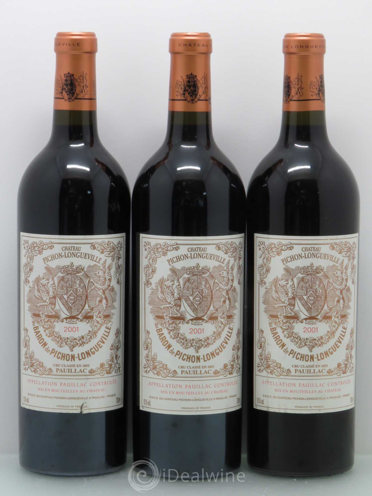 Pichon Longueville Baron 2ème Grand Cru Classé 2001 - Lot de 6 bouteilles - 2