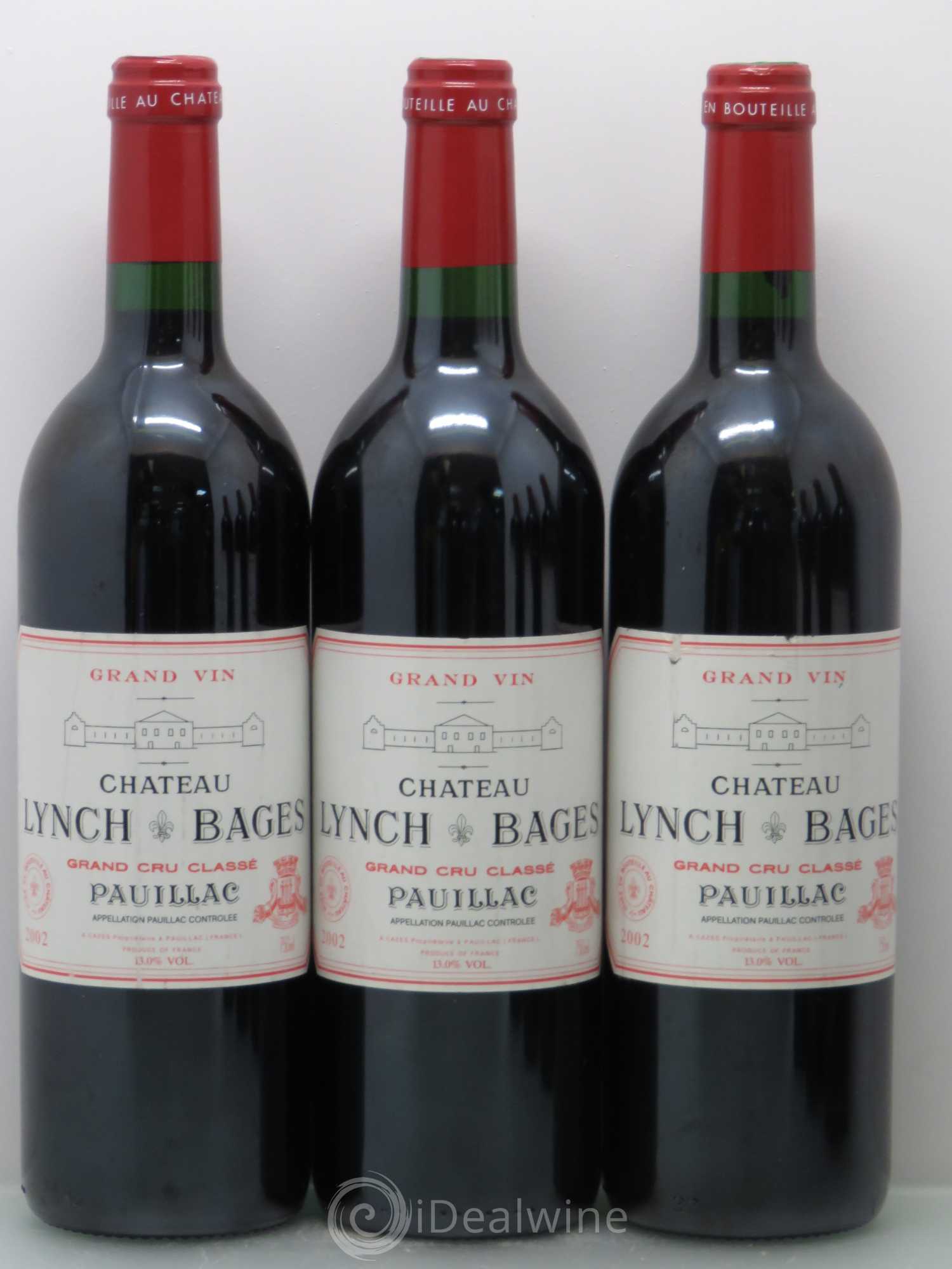 Château Lynch Bages 5ème Grand Cru Classé 2002 - Lot de 6 bouteilles - 1