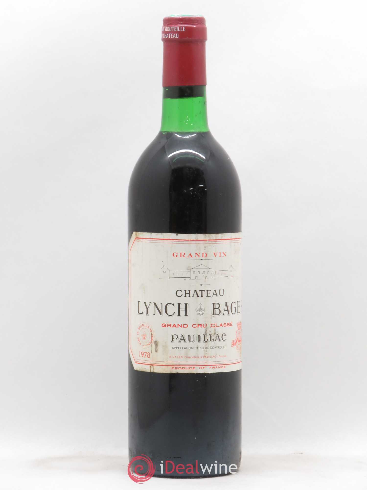 Château Lynch Bages 5ème Grand Cru Classé 1978 - Lot de 1 bouteille - 0