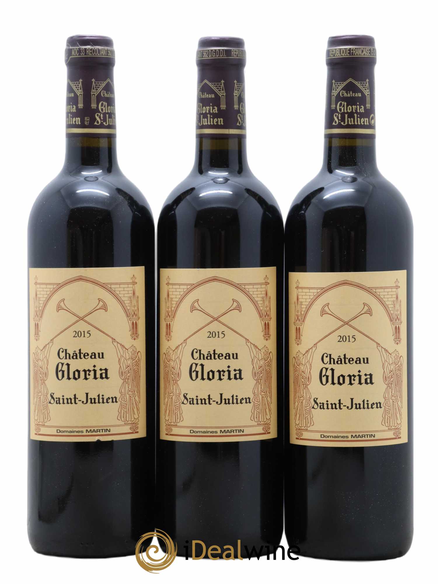 Château Gloria 2015 - Lot de 3 bouteilles - 0