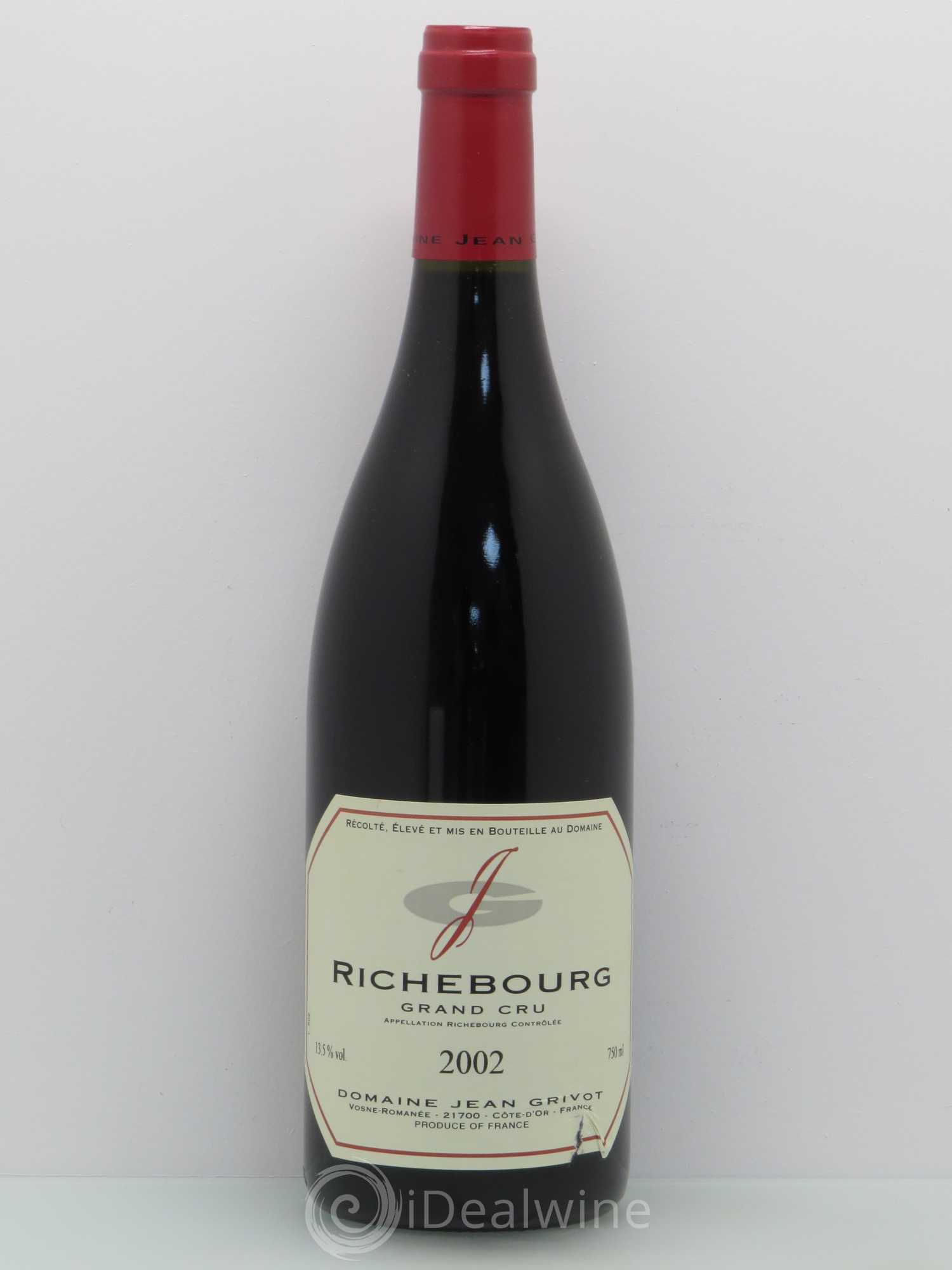 Richebourg Grand Cru Jean Grivot 2002 - Lot de 1 bouteille - 0