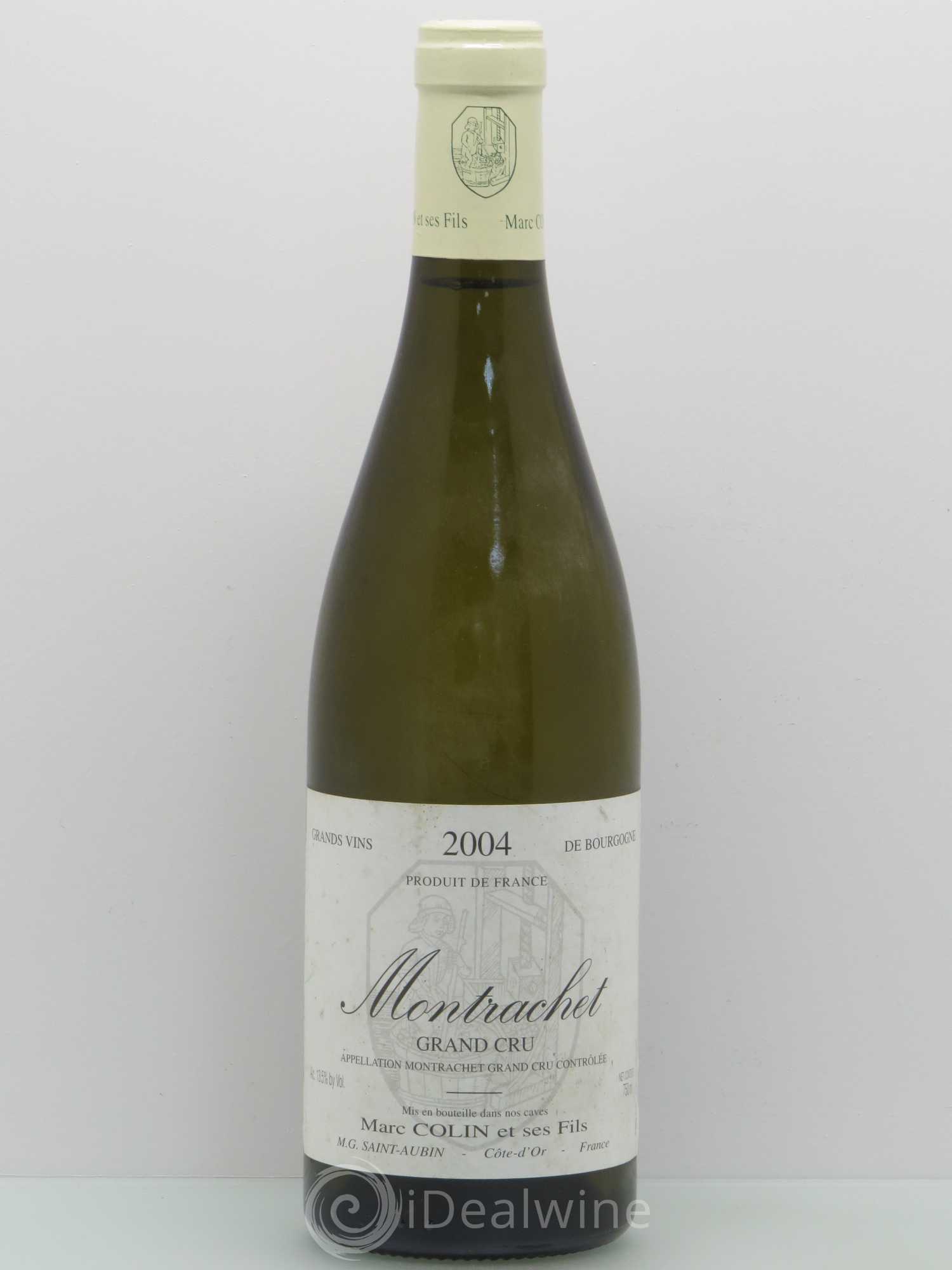 Montrachet Grand Cru Marc Colin & Fils 2004 - Lot de 1 bouteille - 0