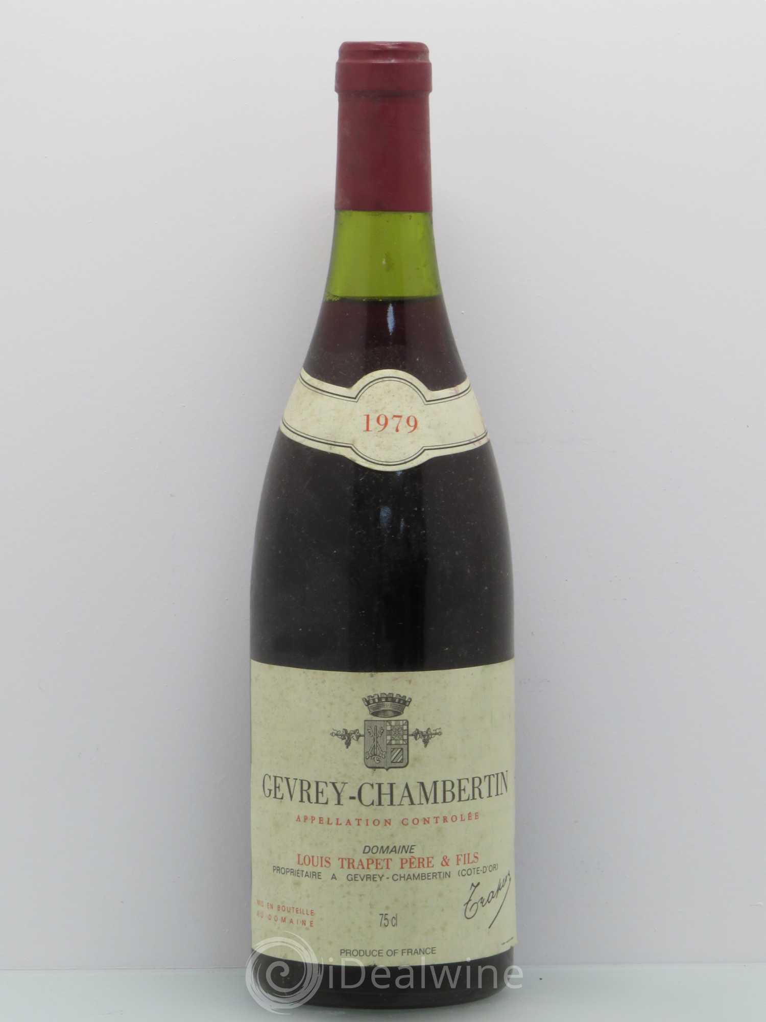 Gevrey-Chambertin Domaine Trapet 1979 - Lot de 1 bouteille - 0