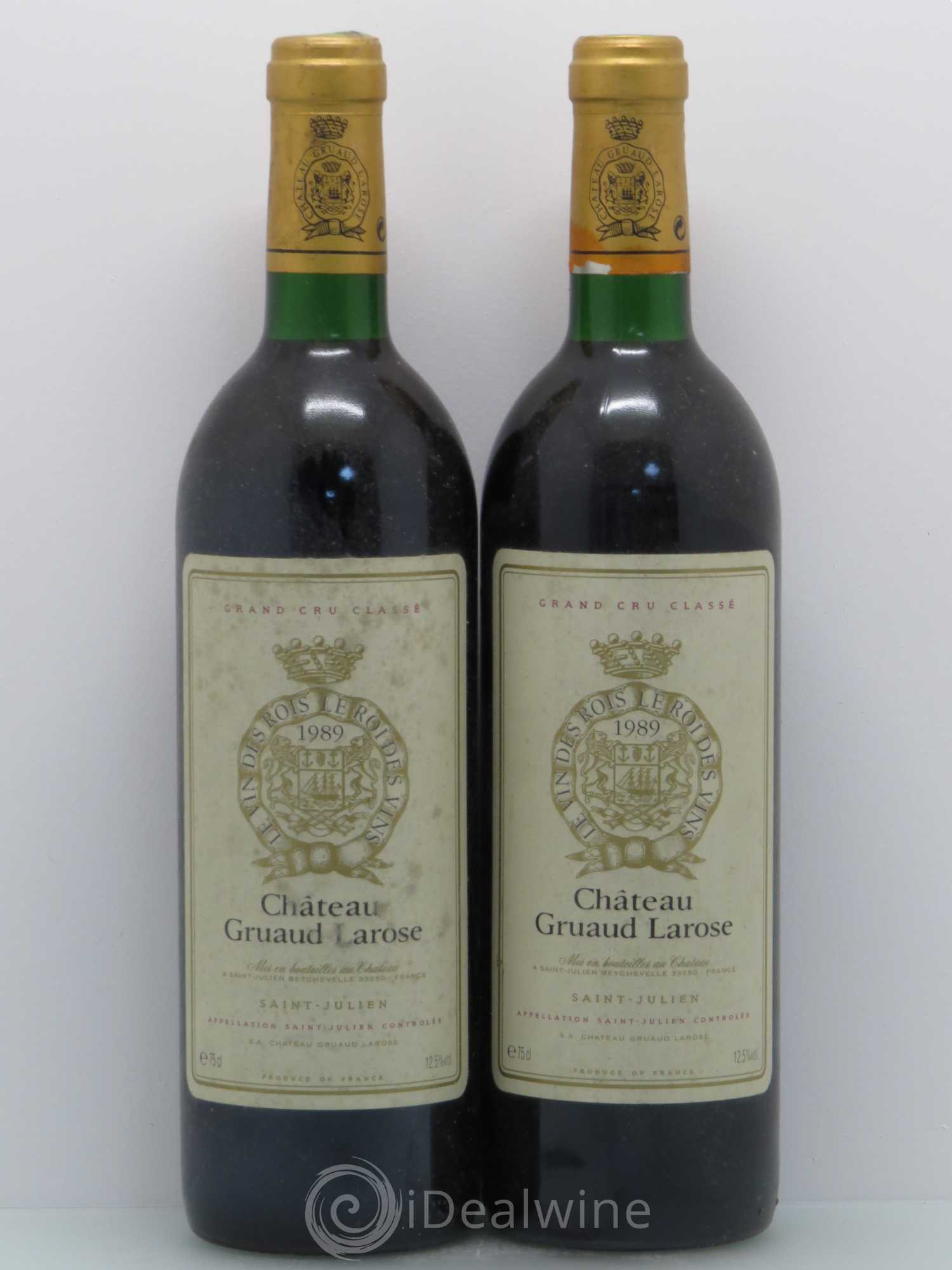 Château Gruaud Larose 2ème Grand Cru Classé 1989 - Lot de 2 bouteilles - 0