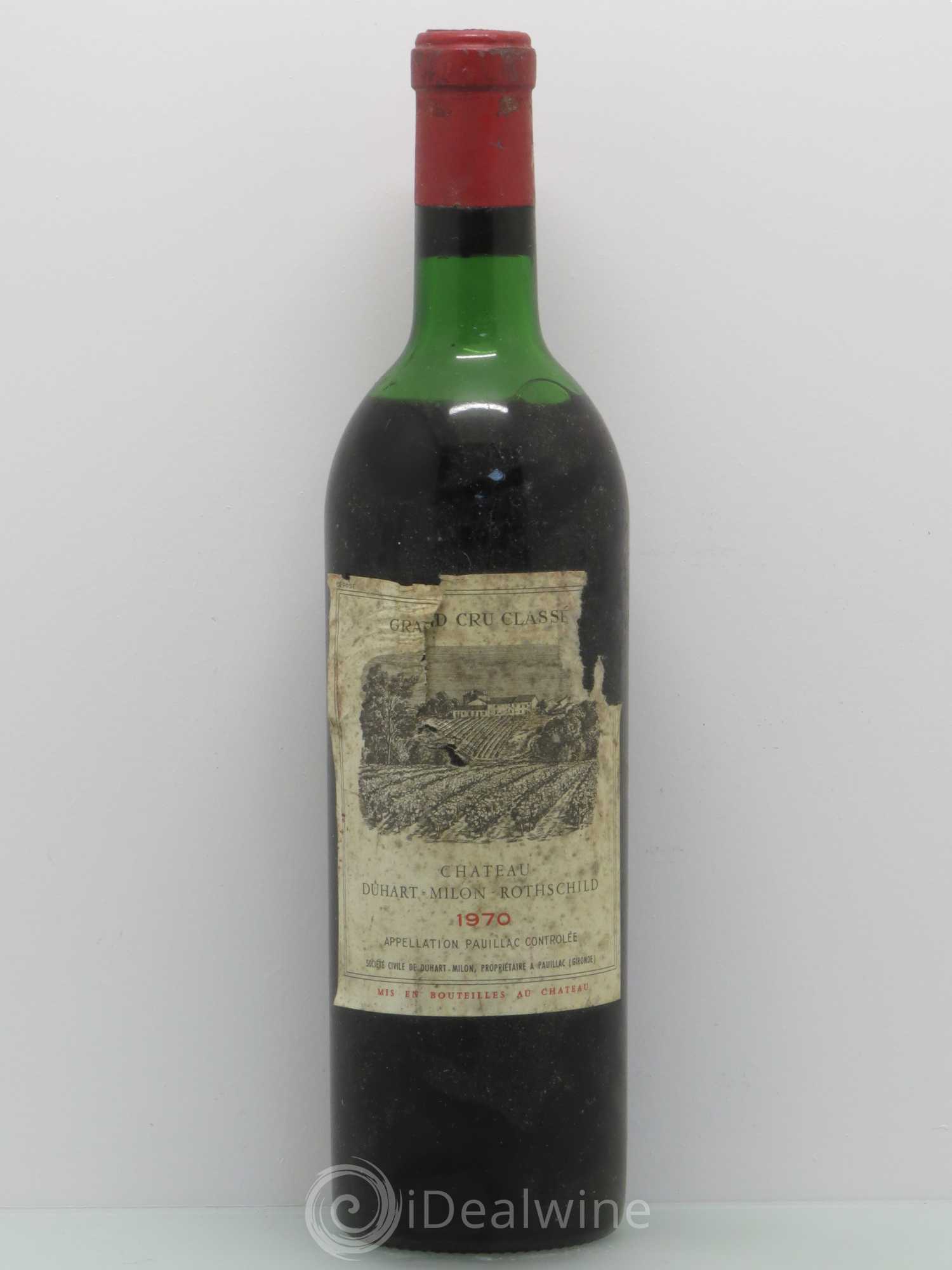 Château Duhart-Milon 4ème Grand Cru Classé 1970 - Lot de 1 bouteille - 0
