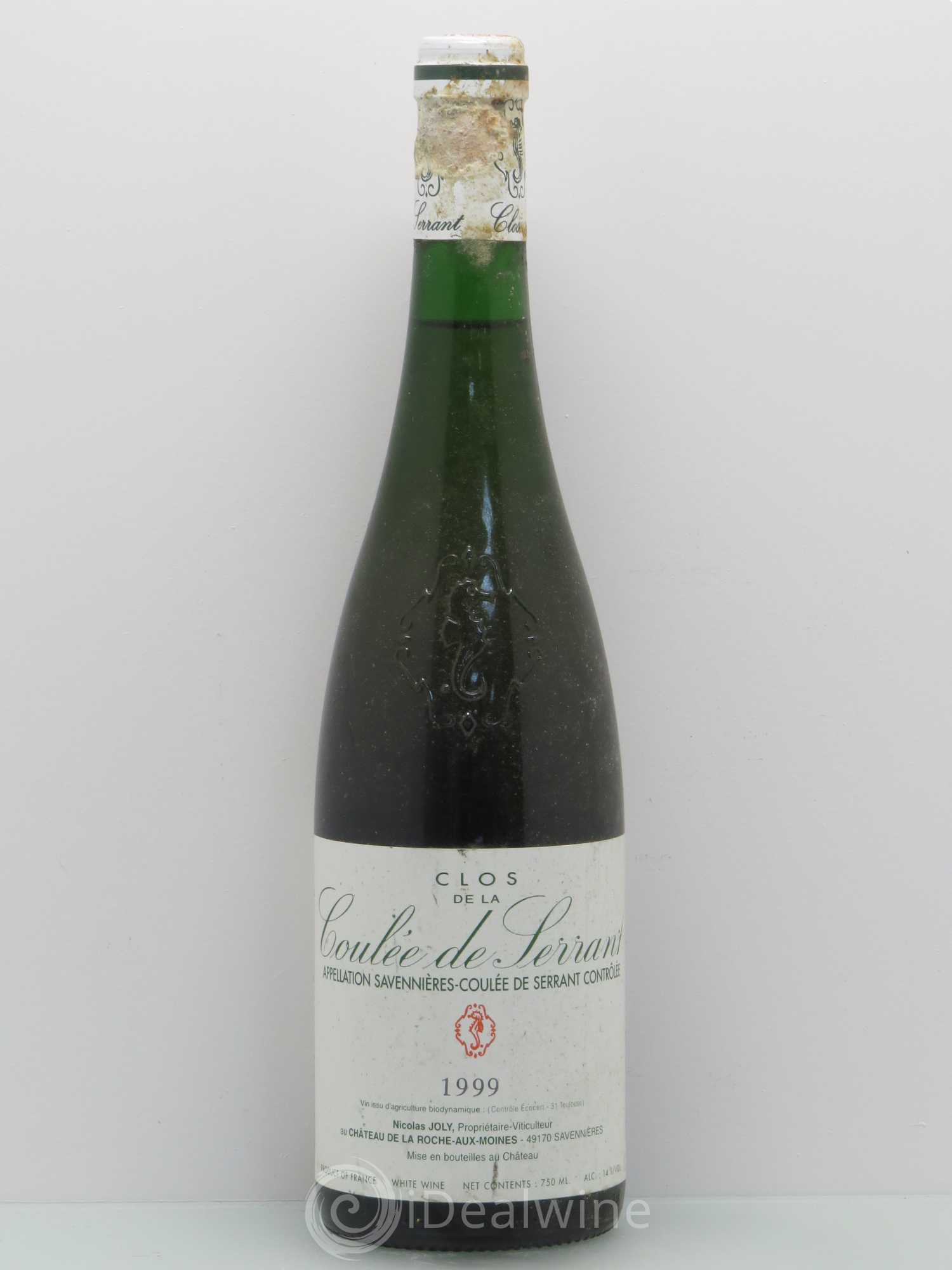 Savennières Clos de la Coulée de Serrant Vignobles de la Coulée de Serrant - Nicolas Joly 1999 - Lot de 1 bouteille - 0