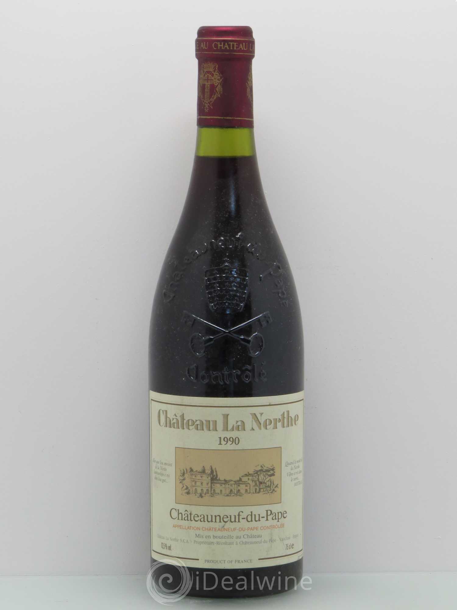 Châteauneuf-du-Pape Château la Nerthe Famille Richard 1990 - Lot de 1 bouteille - 0