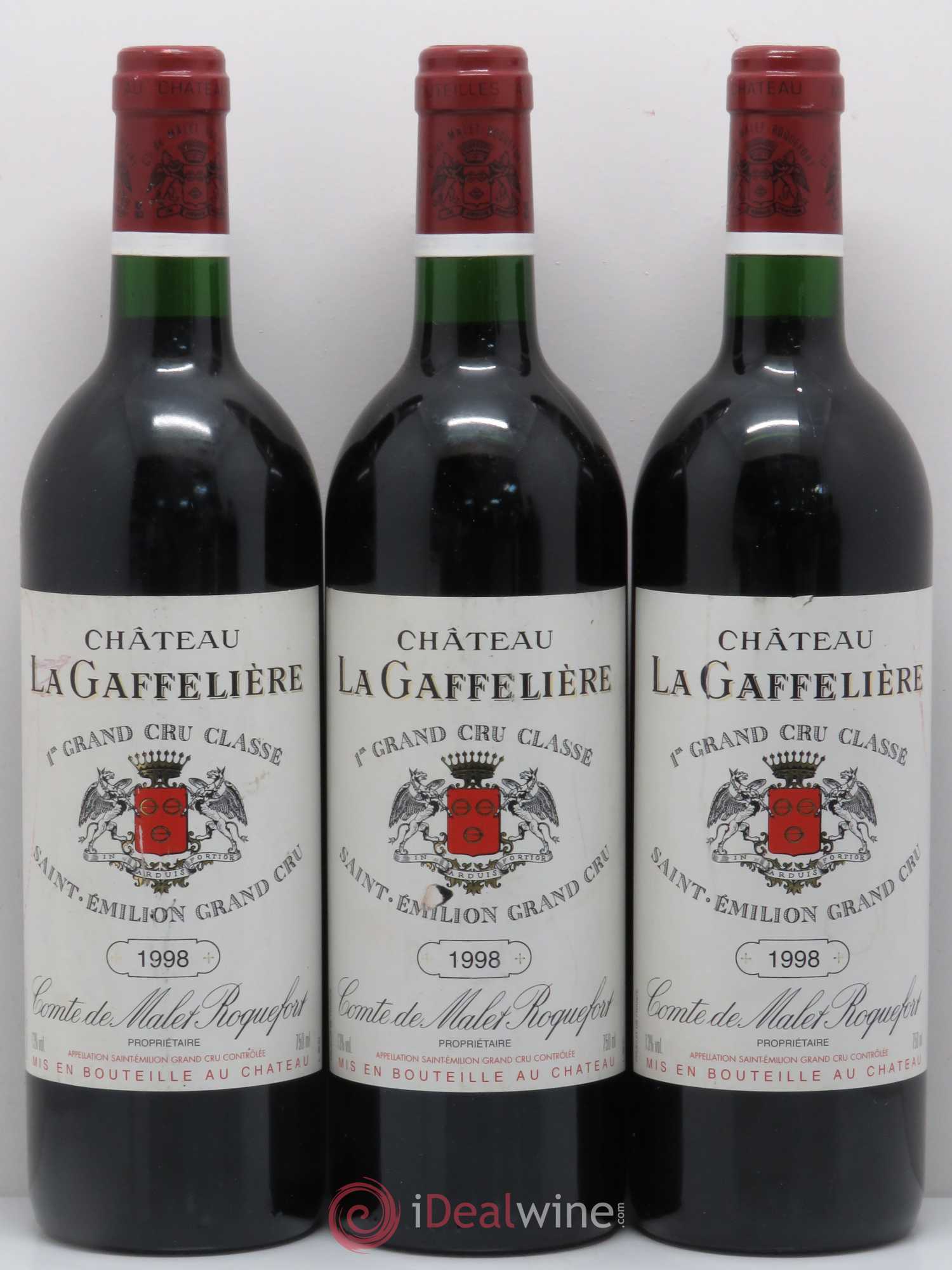 Château la Gaffelière 1er Grand Cru Classé B 1998 - Lot de 5 bouteilles - 1