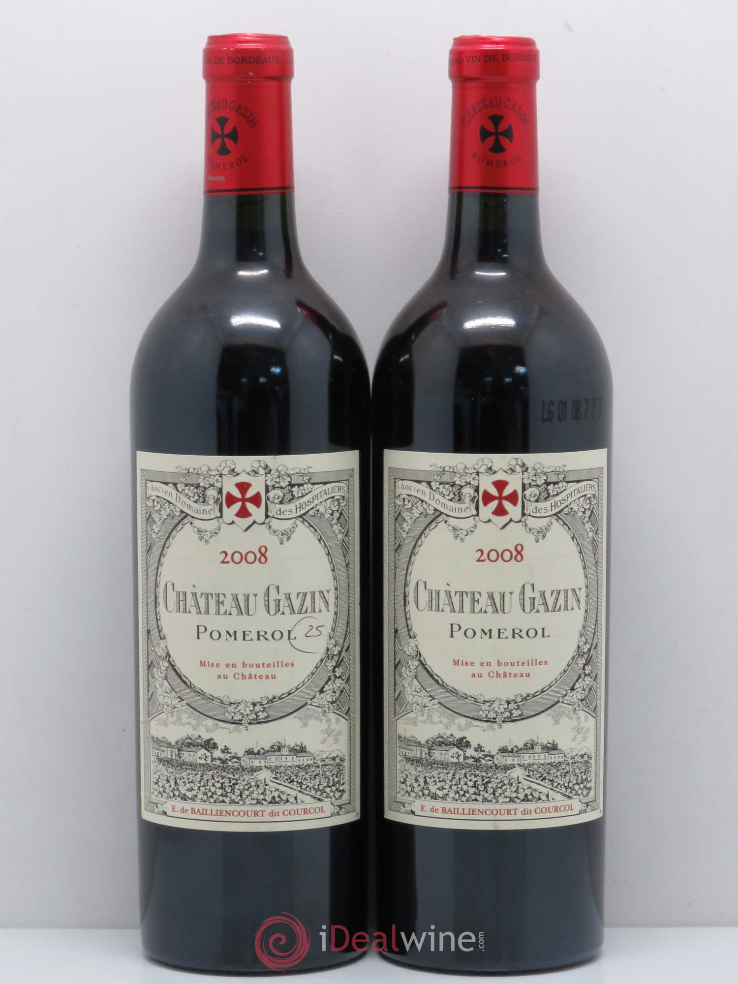 Château Gazin 2008 - Lot de 2 bouteilles - 0