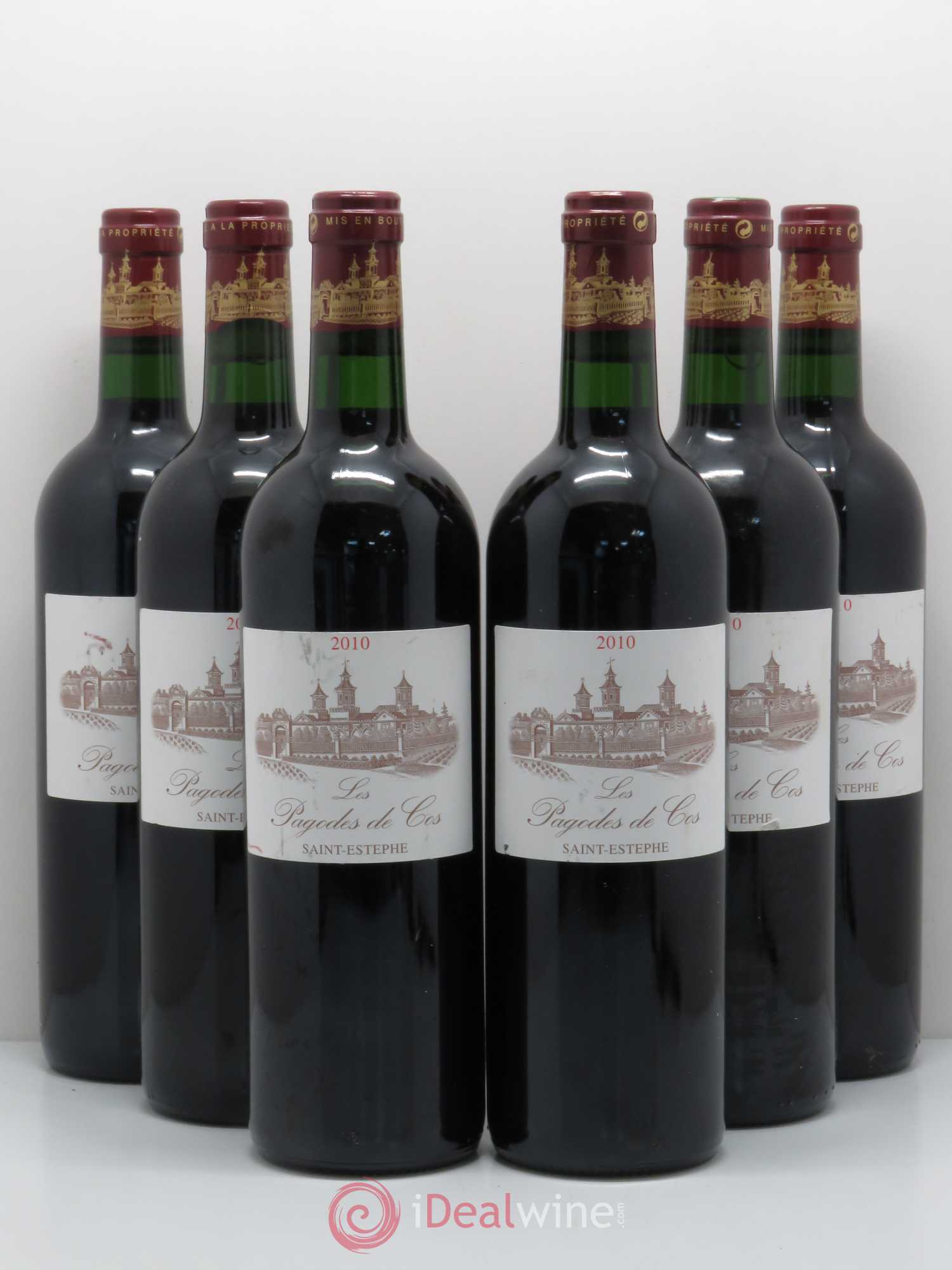 Les Pagodes de Cos Second Vin 2010 - Lot de 6 bouteilles - 0