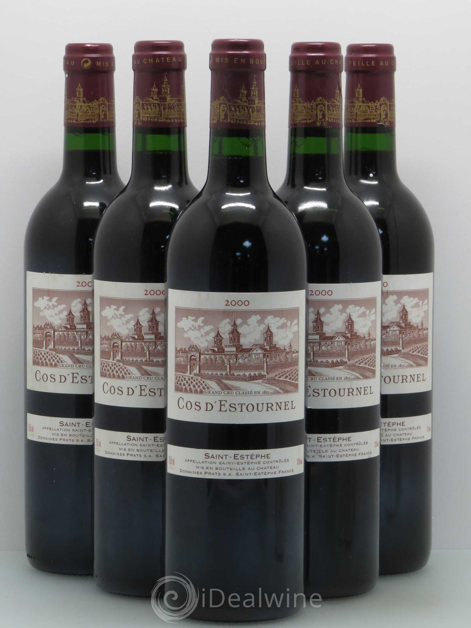 Cos d'Estournel 2ème Grand Cru Classé 2000 - Lot de 5 bouteilles - 0