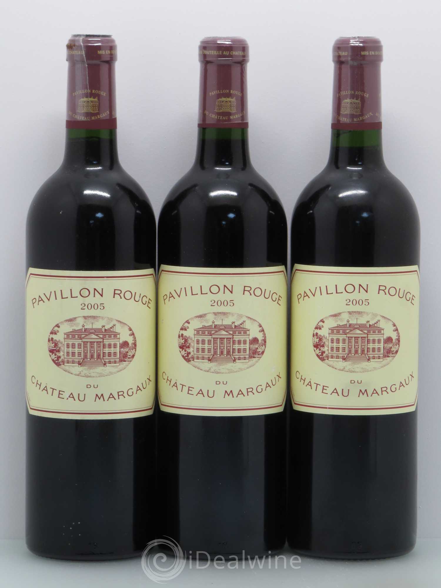 Pavillon Rouge du Château Margaux Second Vin 2005 - Lot de 3 bouteilles - 0