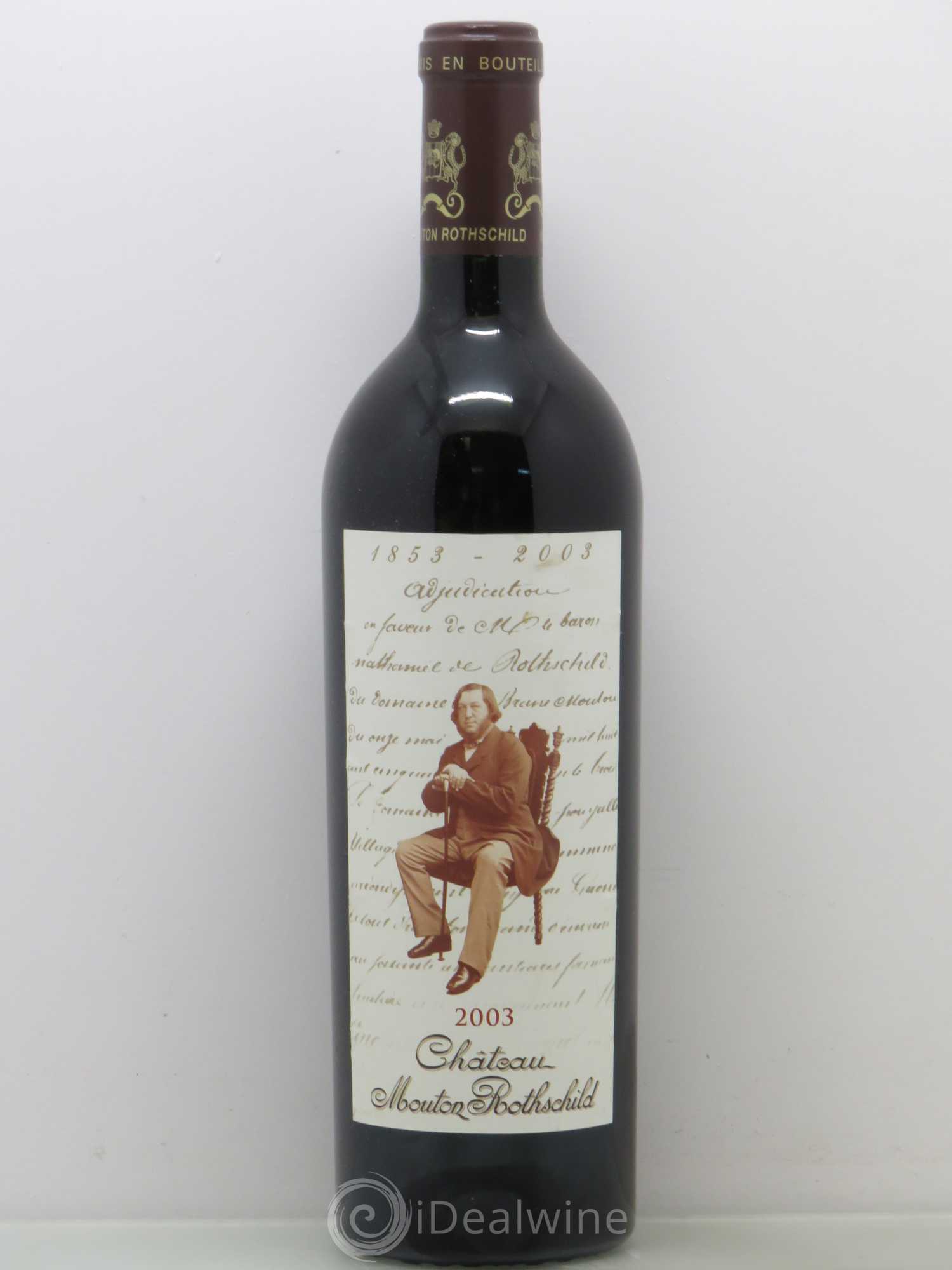 Château Mouton Rothschild 1er Grand Cru Classé 2003 - Lot de 1 bouteille - 0