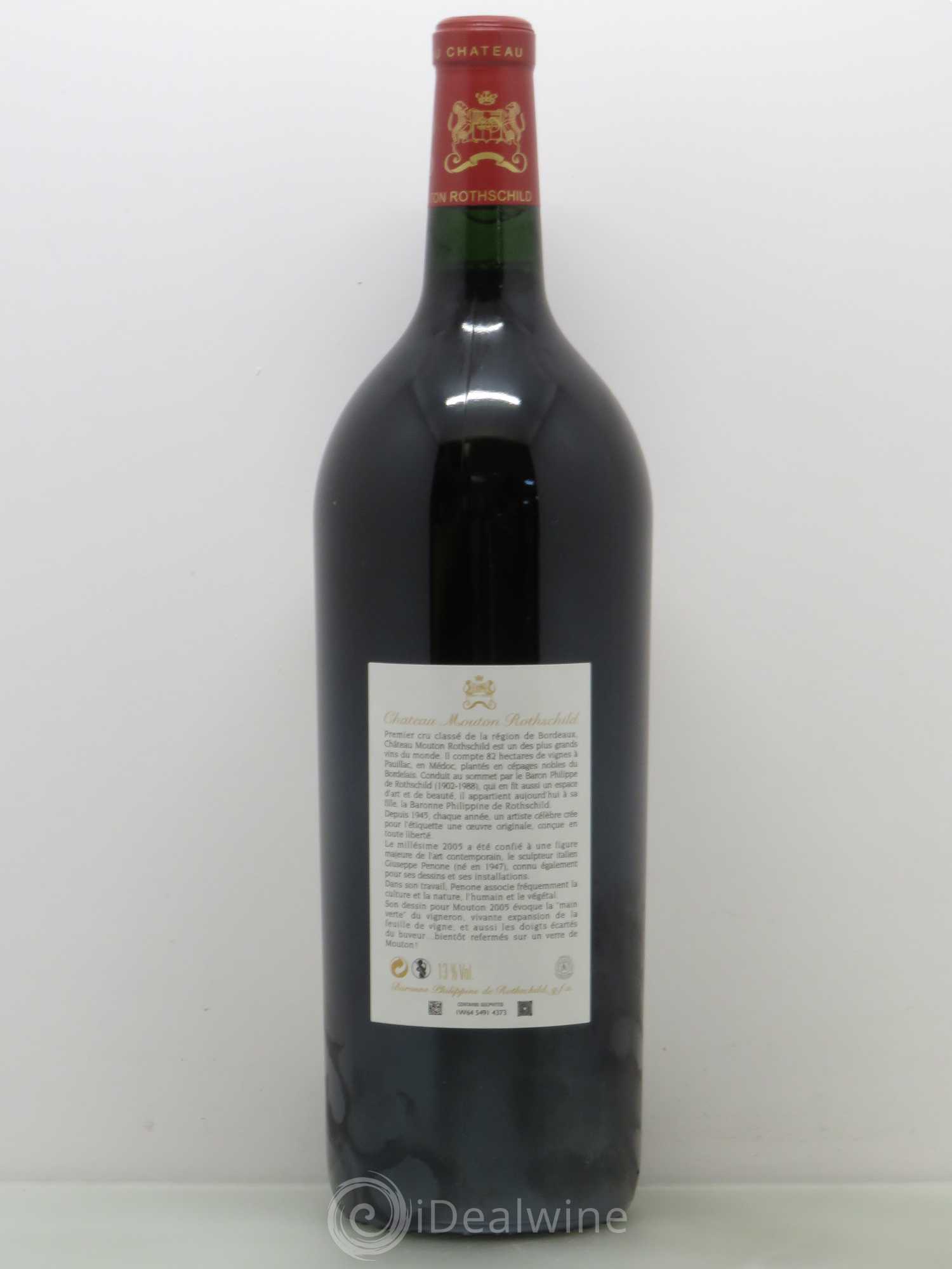 Château Mouton Rothschild 1er Grand Cru Classé 2005 - Lot de 1 magnum - 1