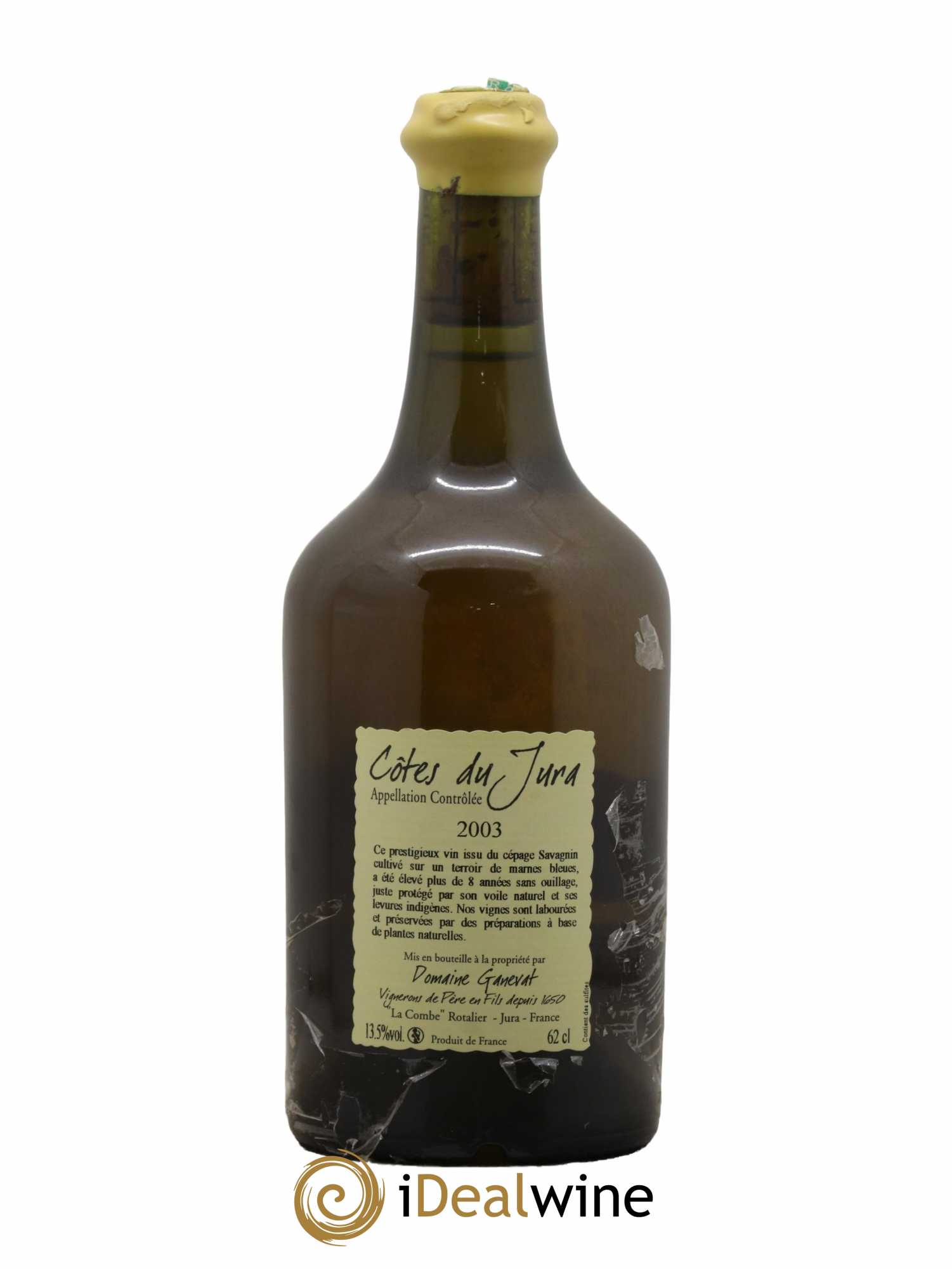 Côtes du Jura Vin Jaune Jean-François Ganevat (Domaine) 2003 - Lot de 1 bouteille - 1