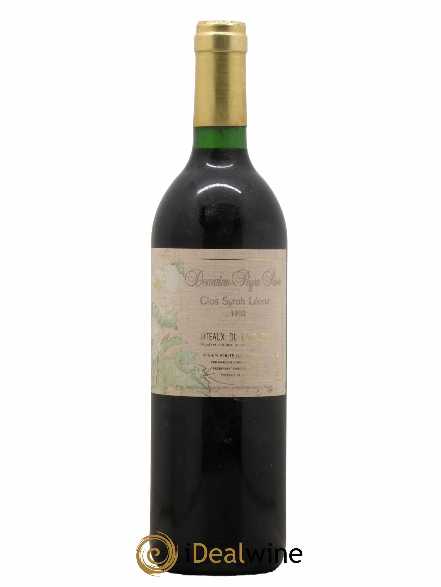 Coteaux du Languedoc Domaine Peyre Rose Belle Léone (anciennement Syrah Léone) Marlène Soria 1992 - Lot de 1 bouteille - 0