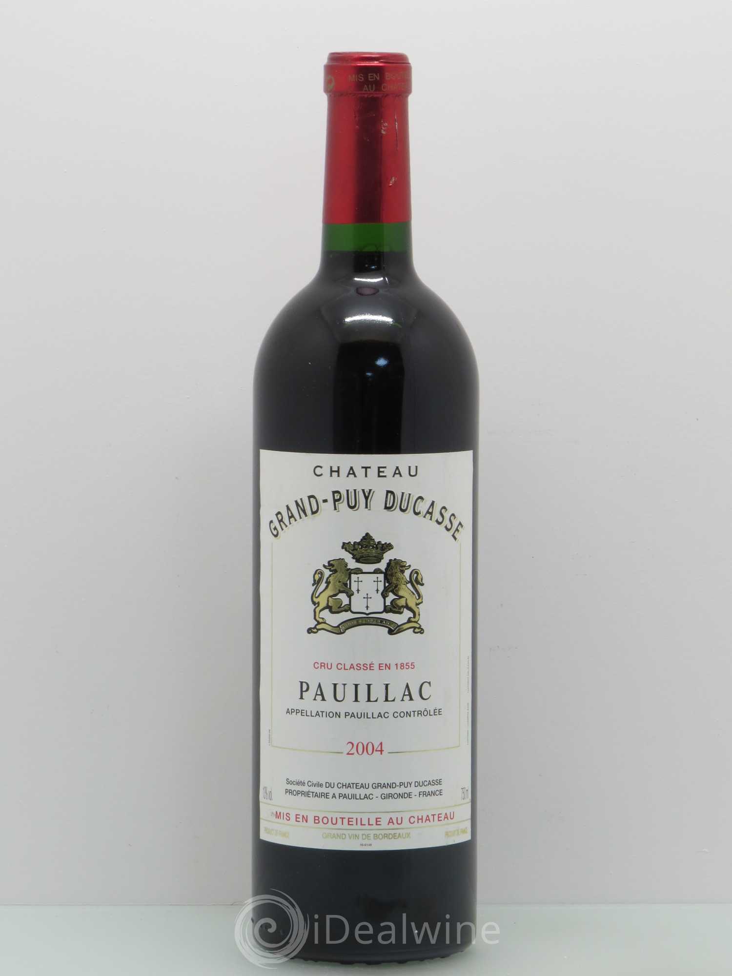 Château Grand Puy Ducasse 5ème Grand Cru Classé 2004 - Lot de 1 bouteille - 0