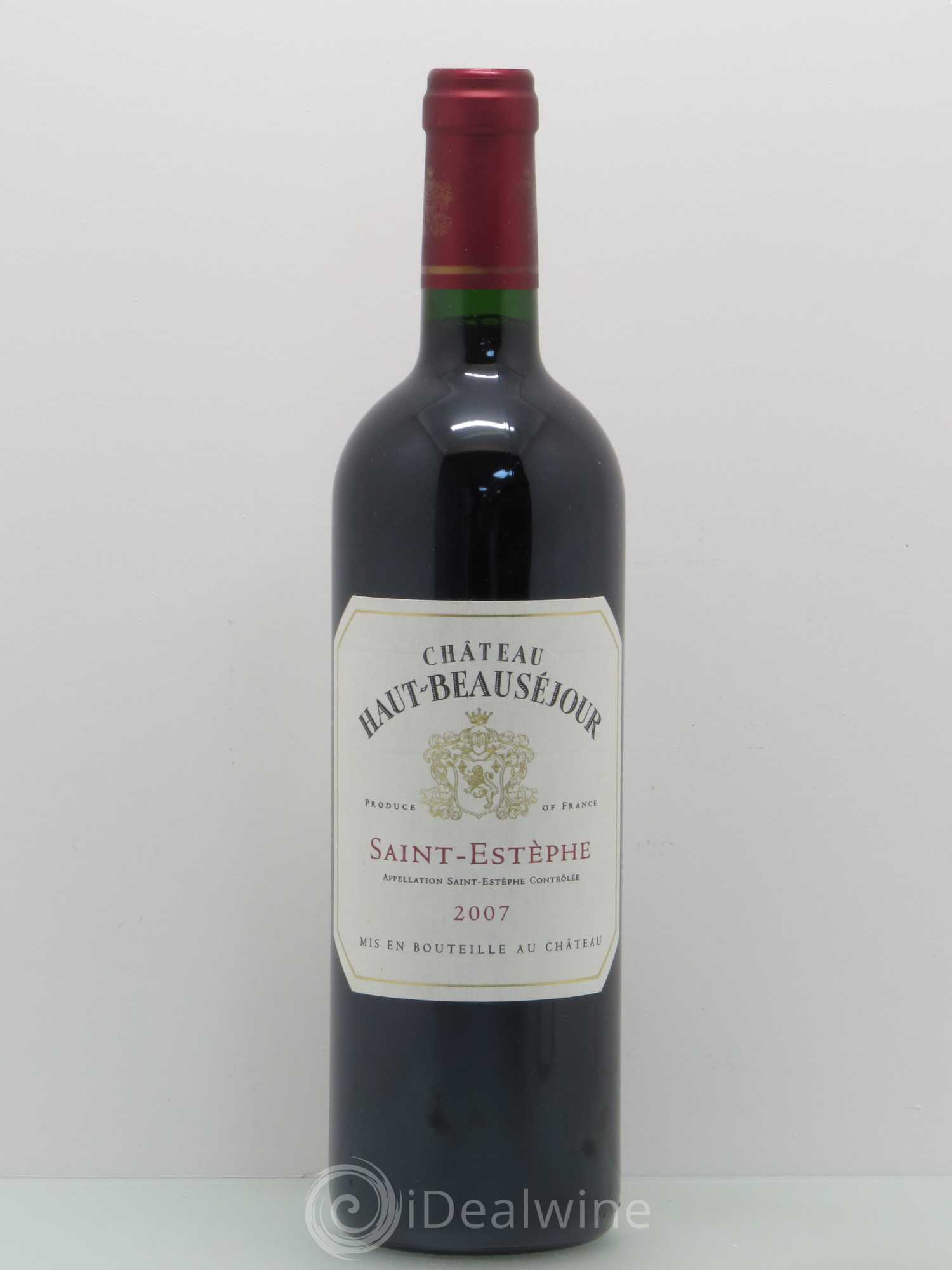 Château Haut Beauséjour Cru Bourgeois 2007 - Lot de 1 bouteille - 0