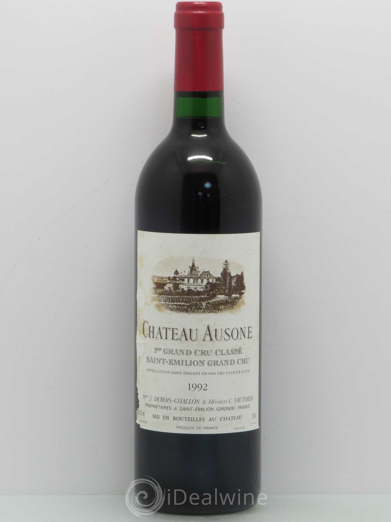 Château Ausone 1er Grand Cru Classé A 1992 - Lot de 1 bouteille - 0