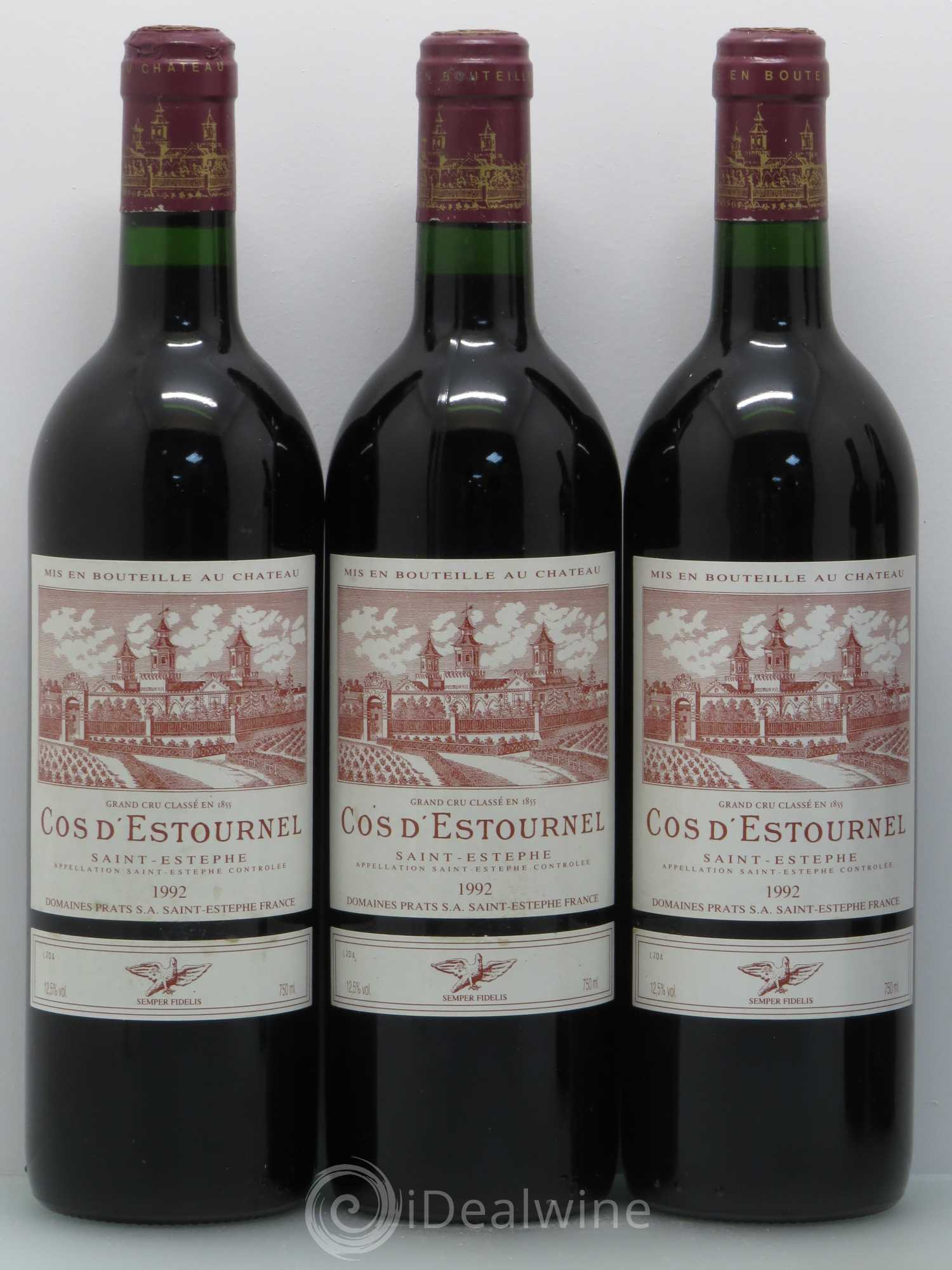 Cos d'Estournel 2ème Grand Cru Classé 1992 - Lot de 5 bouteilles - 1