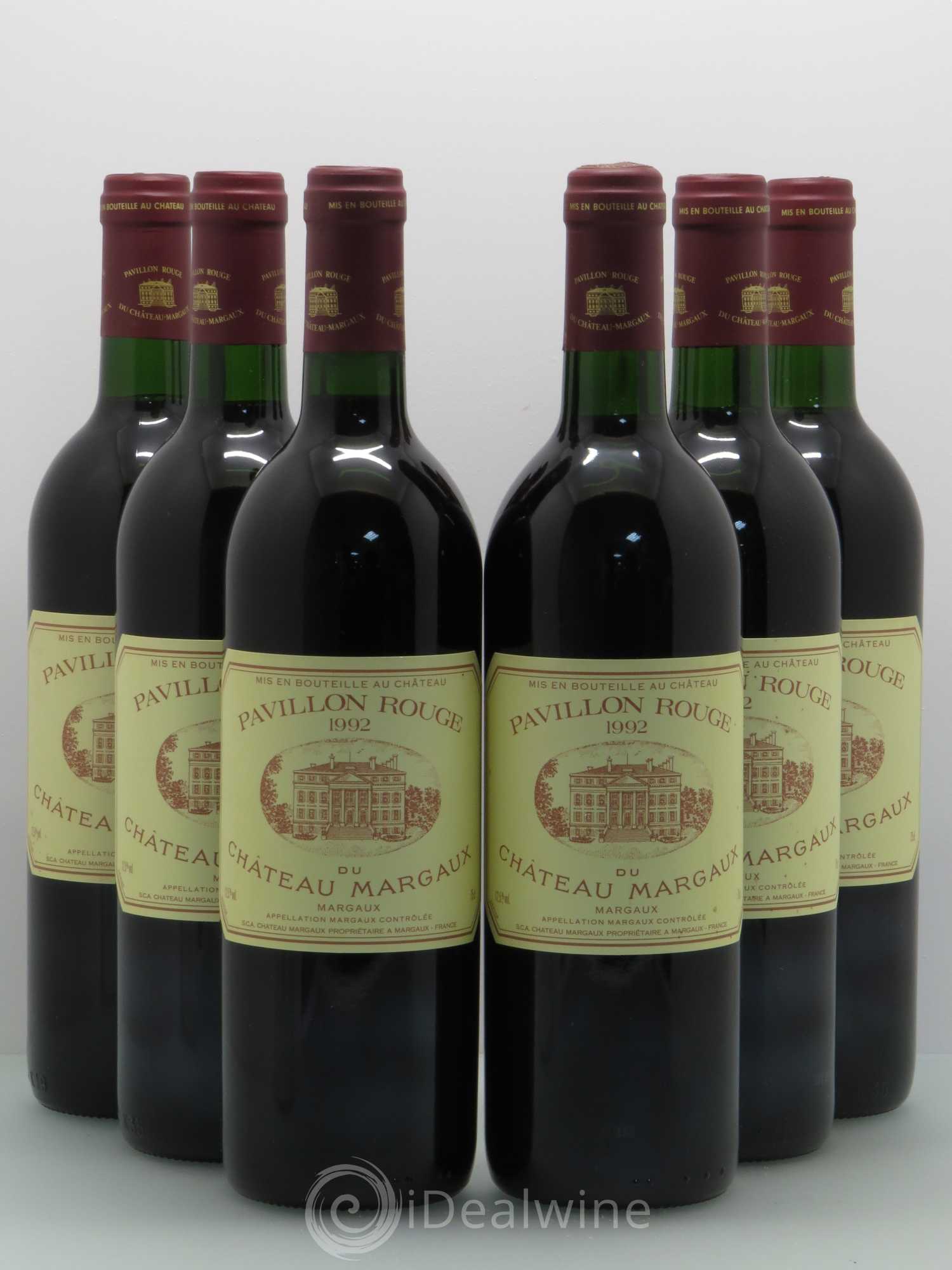 Pavillon Rouge du Château Margaux Second Vin 1992 - Lot de 6 bouteilles - 0